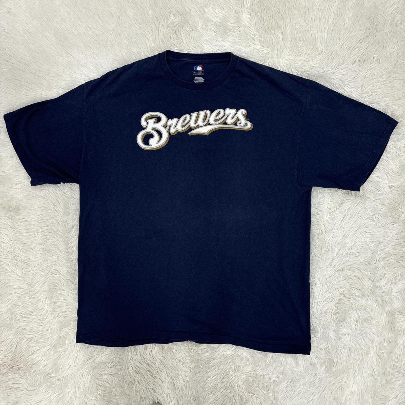 MLB Brewers #1 dad jersey tshirt Size US XXL / EU 58 / 5 - 1 Thumbnail