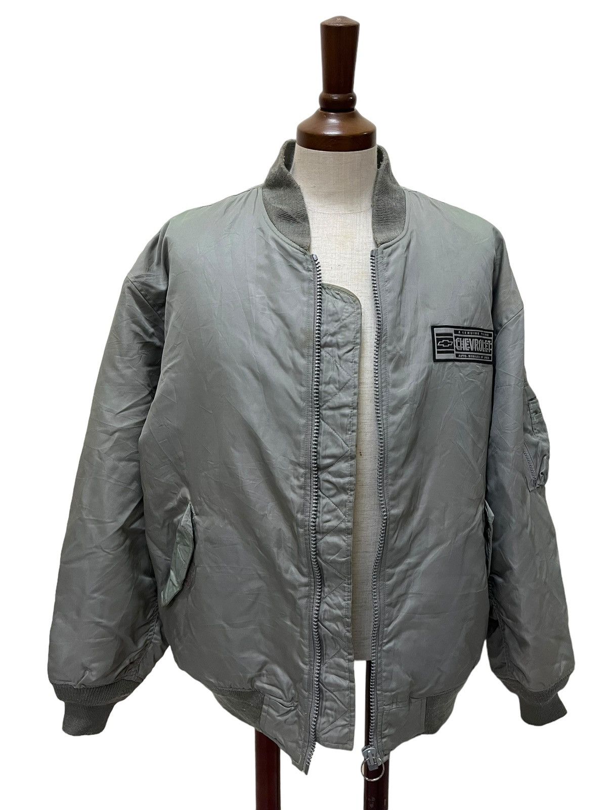 Vintage Vintage Chevrolet Racing Bomber Jacket Size US L / EU 52-54 / 3 - 7 Thumbnail
