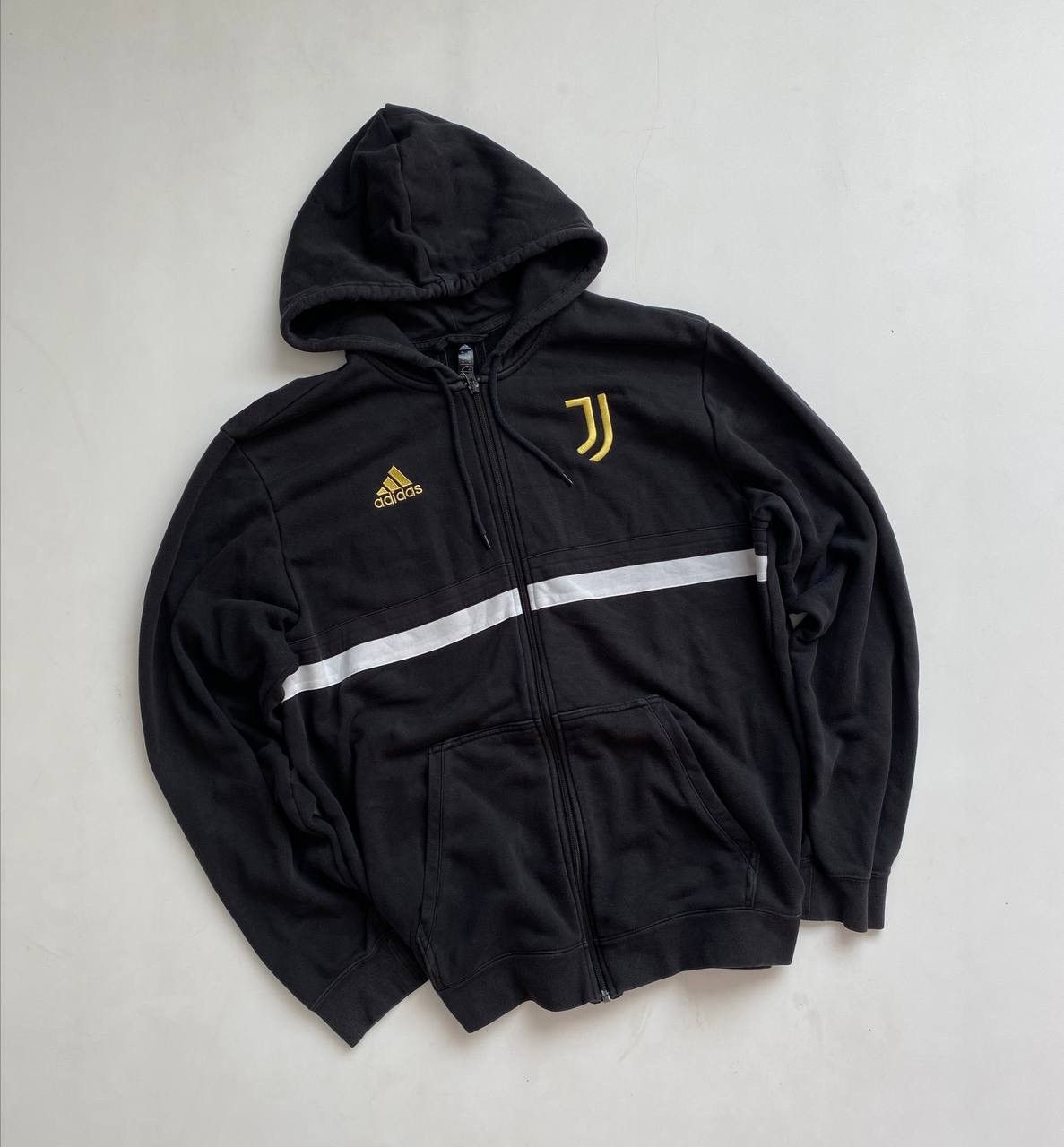 Adidas Juventus zip hoodie soccer kit top jacket football Size US XL / EU 56 / 4 - 1 Thumbnail