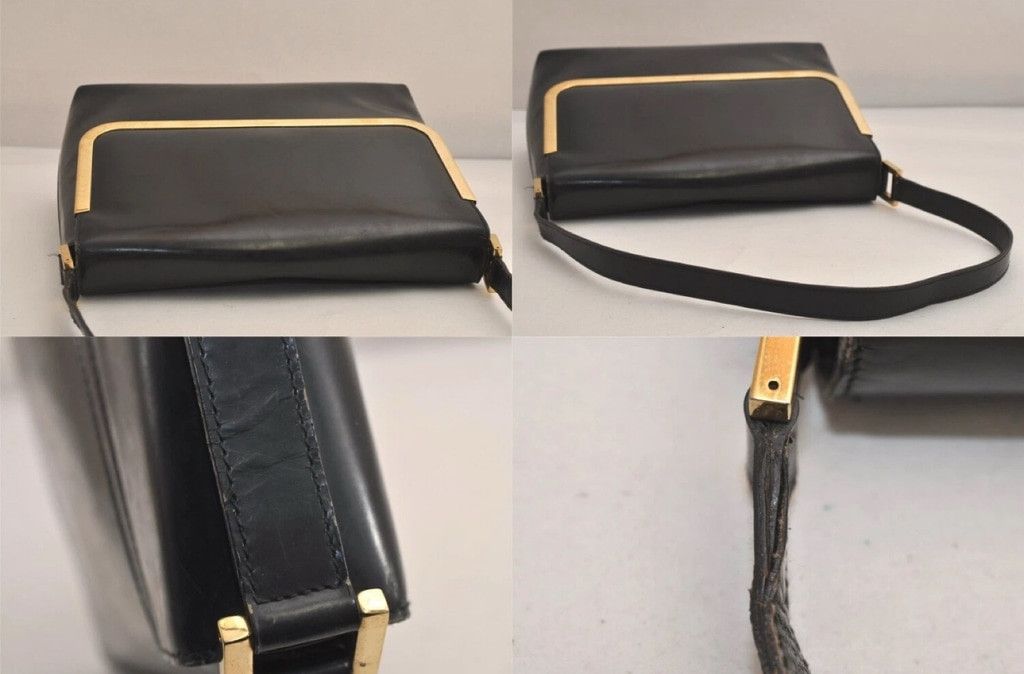 Gucci Women's Gucci Black Leather Shoulder Bag Size ONE SIZE - 6 Thumbnail