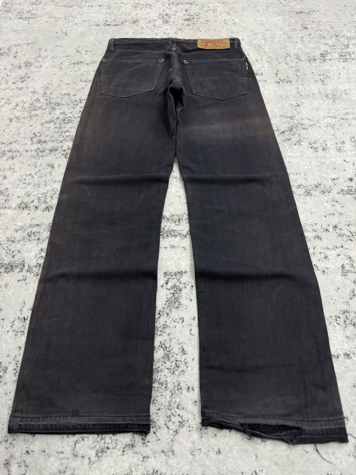 Studio D'Artisan Vintage STUDIO DARTISAN Striped Distressed Faded Release Hem Size US 29 - 2 Thumbnail