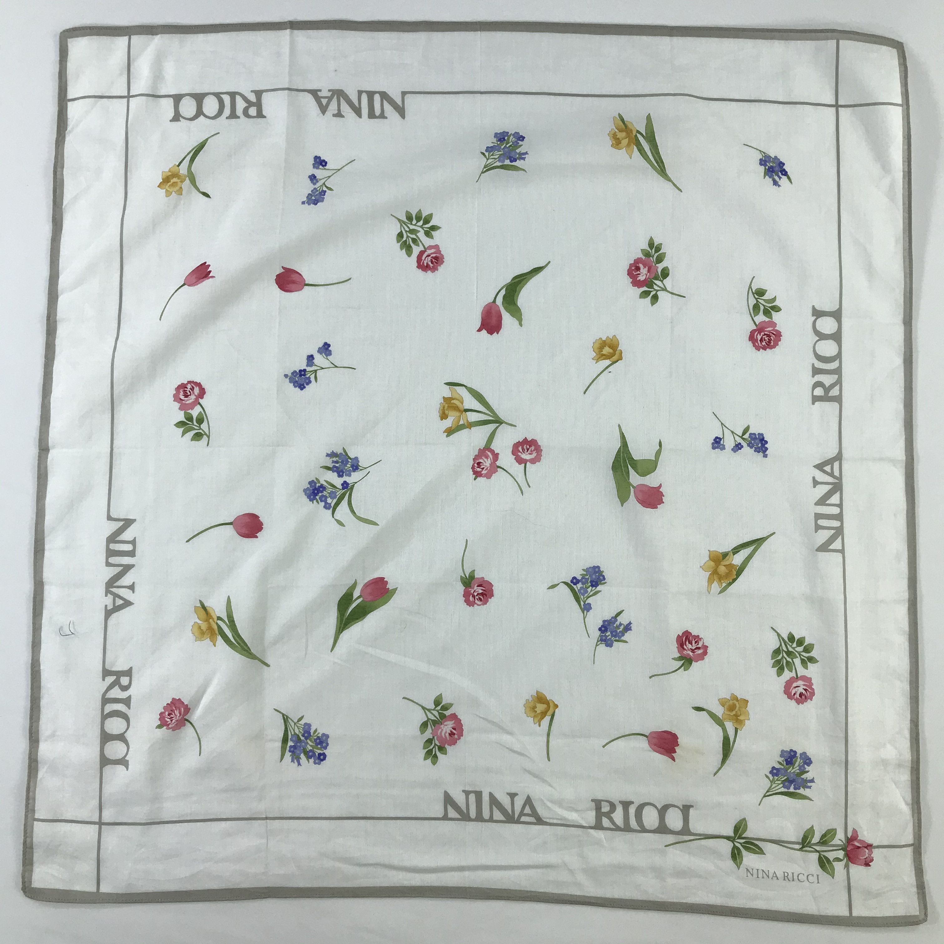 Vintage Nina Ricci Neckerchief / Bandana / Handkerchief Size ONE SIZE - 3 Thumbnail