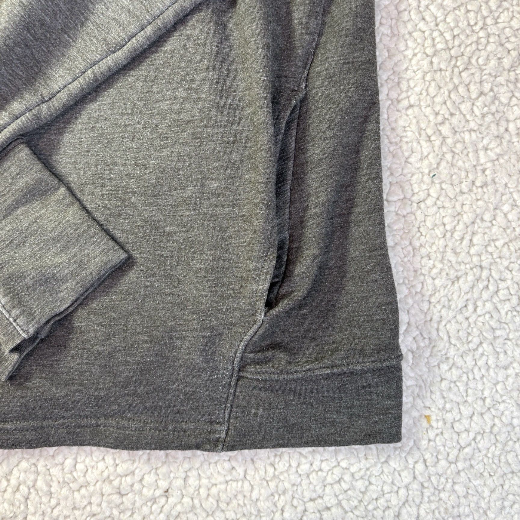 Under Armour Under Armour Womens XL Heather Gray Pink Fleece Mock Neck Long Sleeve Pullover Sweatshirt Size XL / US 12-14 / IT 48-50 - 5 Thumbnail