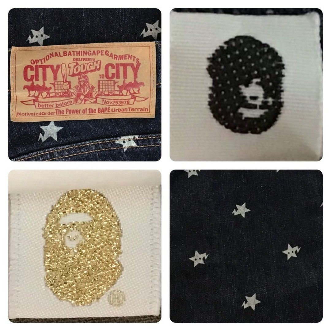 Bape BAPE STA Denim Shorts a bathing ape star BAPESTA ★size M Size US 32 / EU 48 - 9 Thumbnail