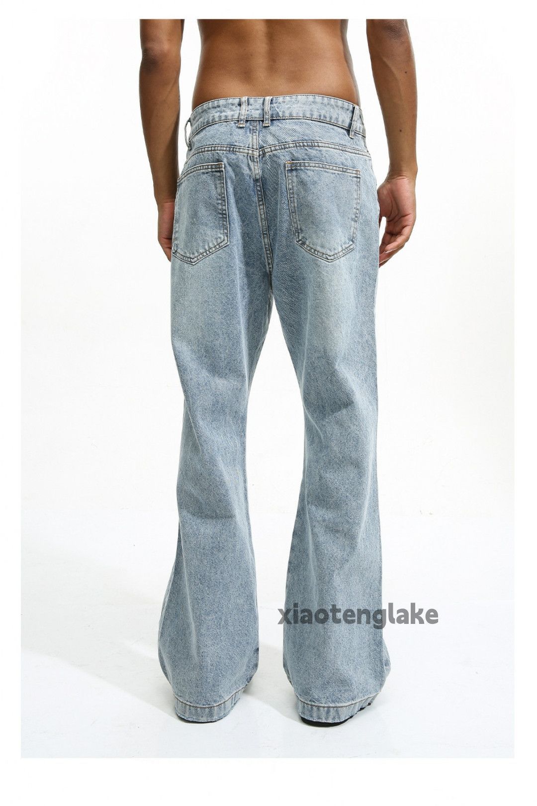 Jean × Vintage washed faded cleanfit yuppie bootcut flared jeans Size US 32 / EU 48 - 3 Thumbnail