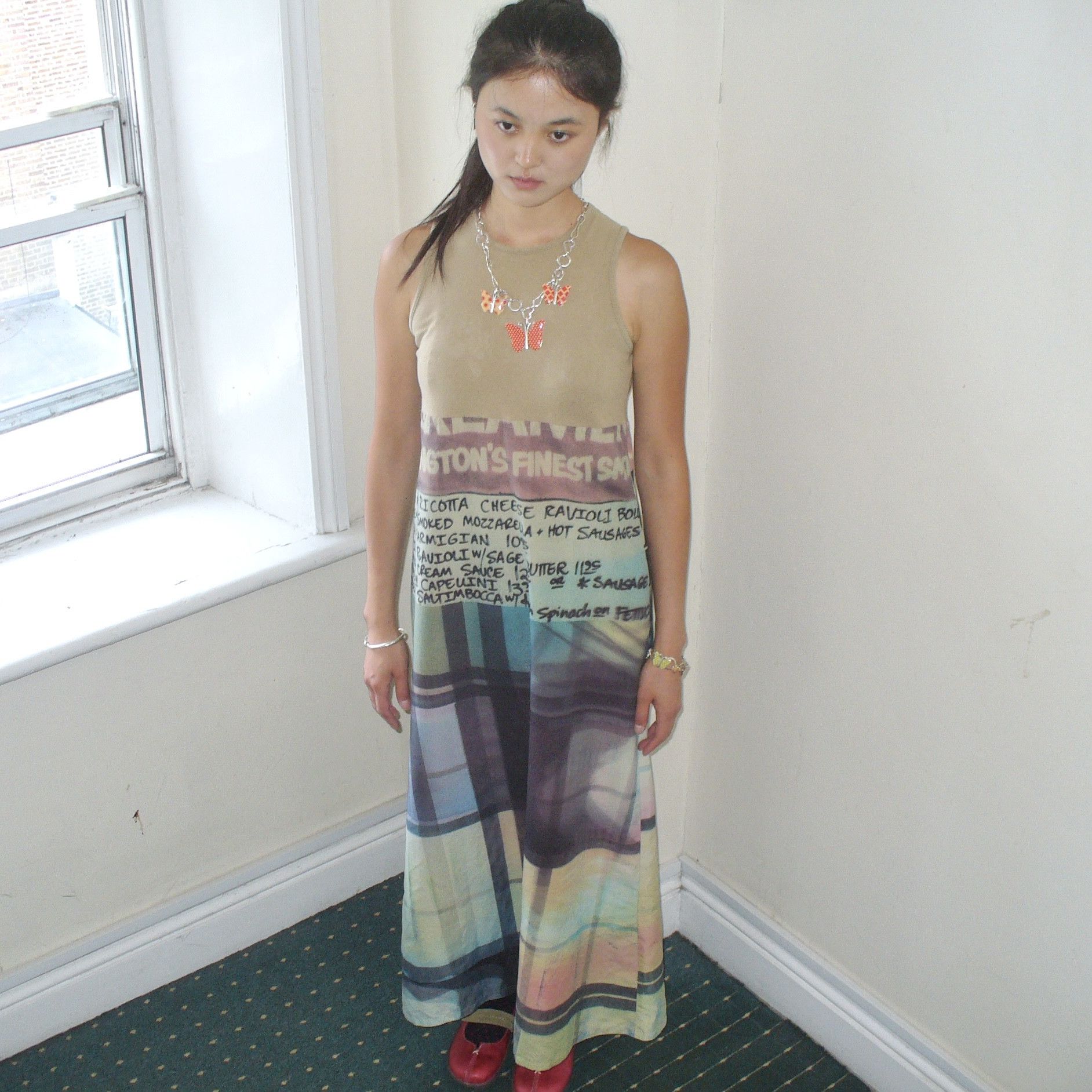 Cop Copine 2000s rare print maxi dress