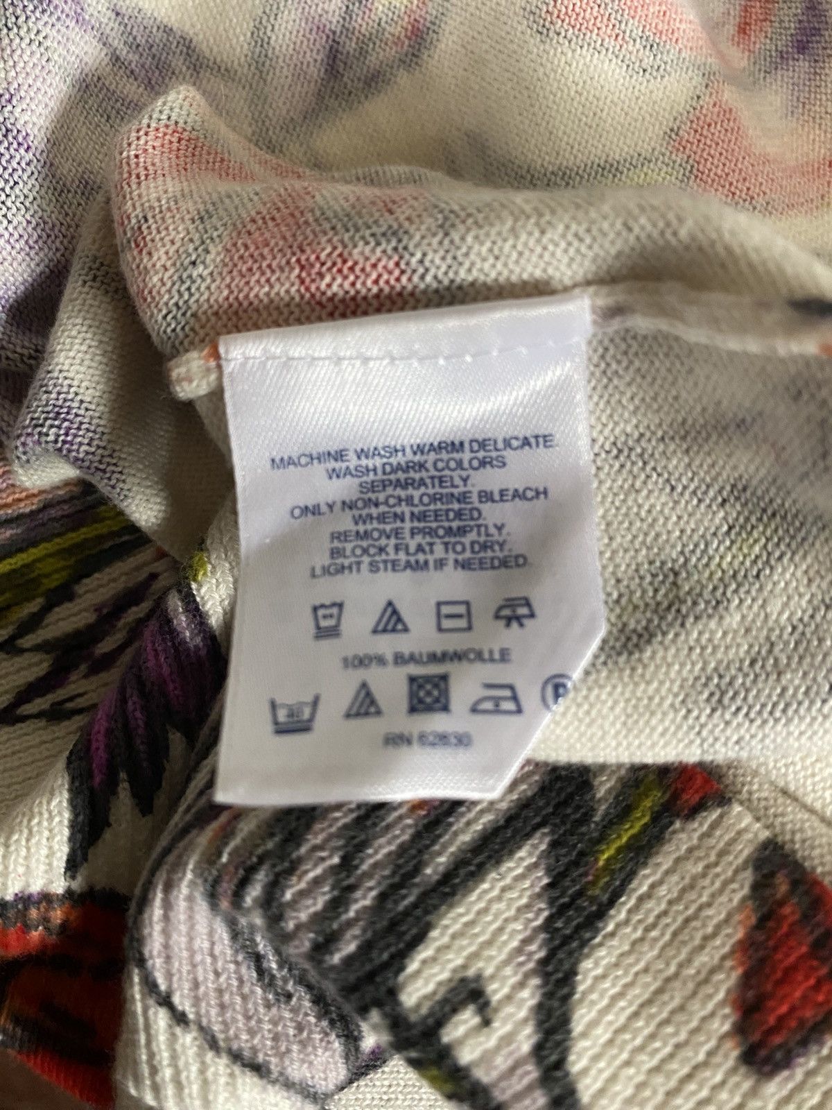 Lands' End Lands End Supima Cotton Watercolor Floral Sweater Medium Size M / US 6-8 / IT 42-44 - 4 Thumbnail