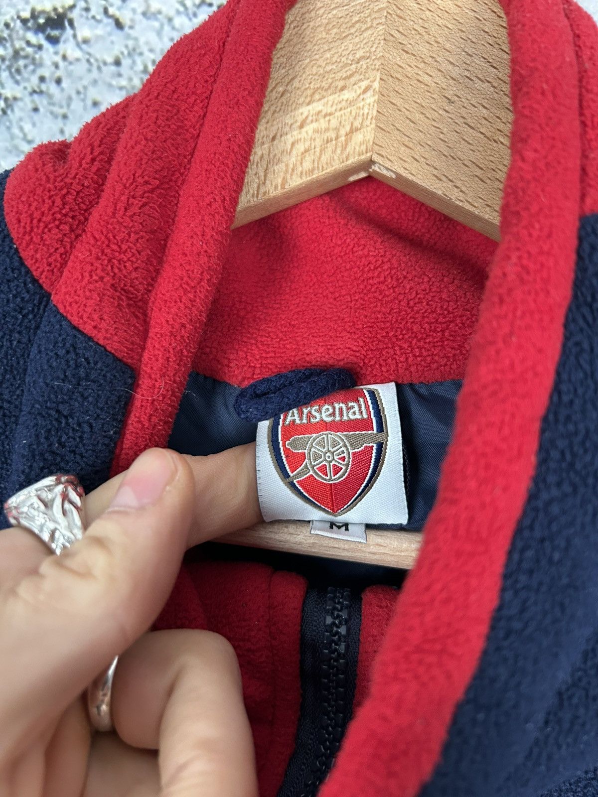 Vintage Arsenal London Zip Fleece Sweatshirt Football Soccer Rare Size US M / EU 48-50 / 2 - 5 Thumbnail