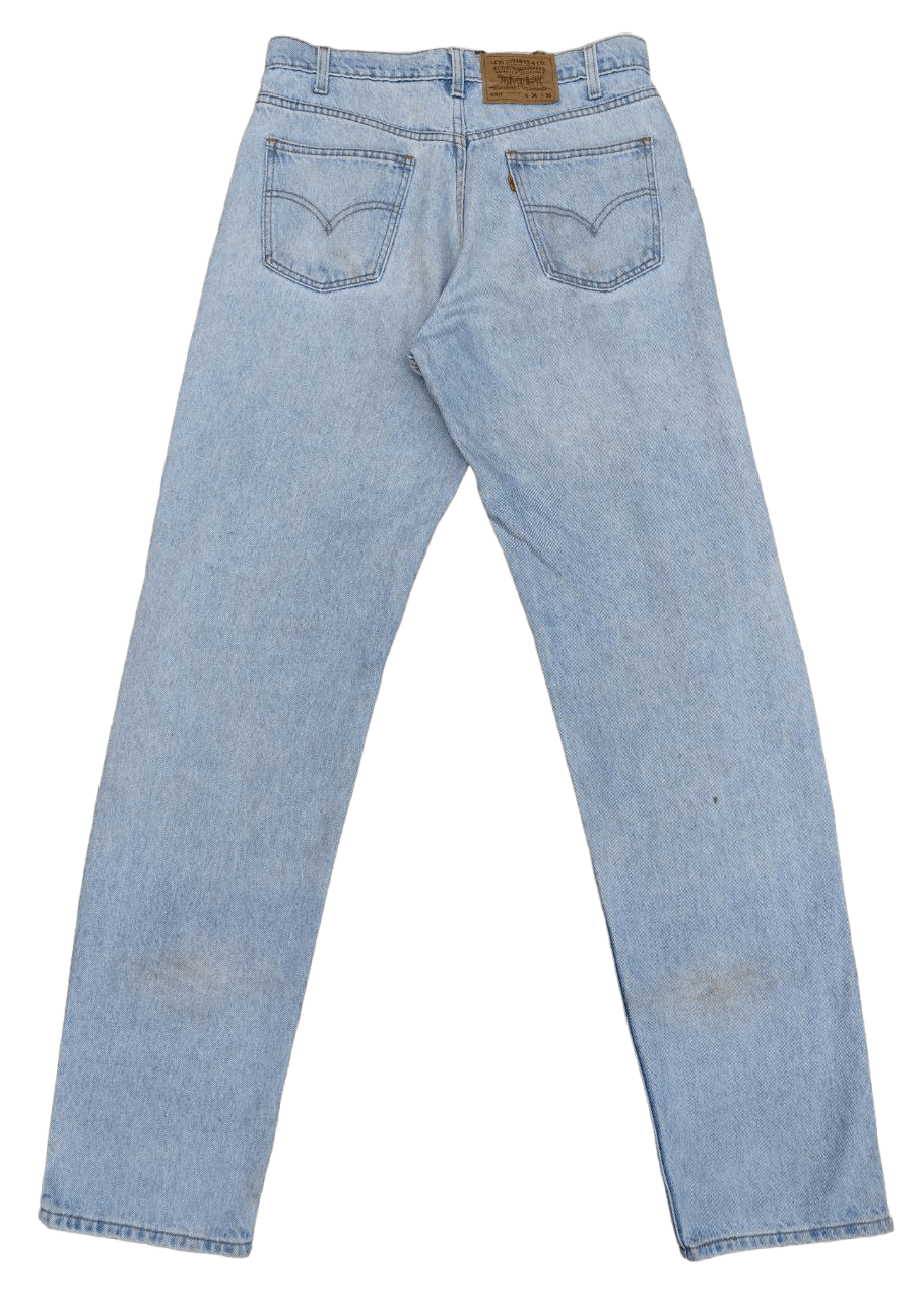 Levi's × Levi's Vintage Clothing × Vintage 80s Vintage Levis 550 Orange Tab Denim Size US 33 - 2 Thumbnail