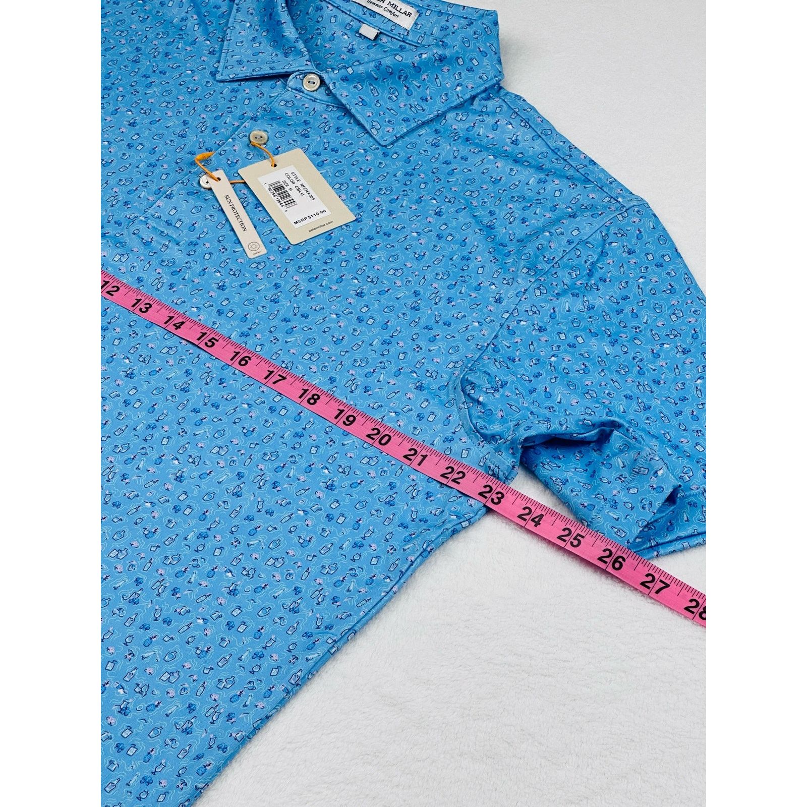 Peter Millar Peter Millar Men’s Medium Chillax Blue Golf Prep Polo Shirt Size US M / EU 48-50 / 2 - 10 Thumbnail