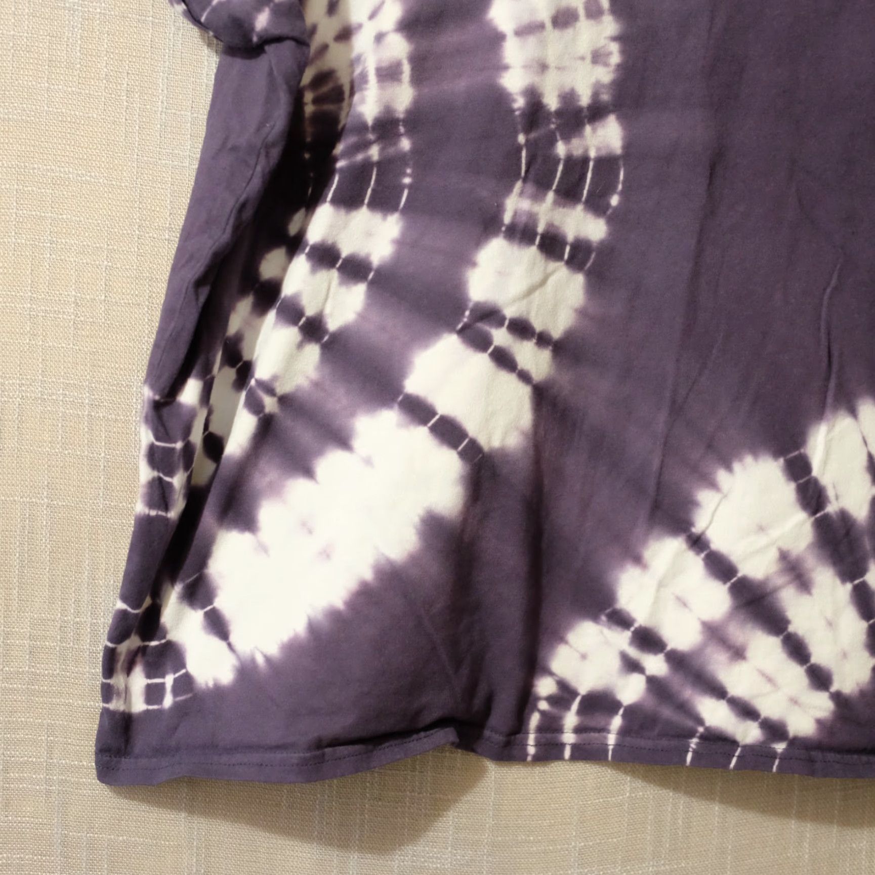 Vintage EUC Time and Tru Tie Dye Dolman Sleeve Tee 100% Cotton Womens XL Eggplant T-Shirt Size XL / US 12-14 / IT 48-50 - 4 Thumbnail