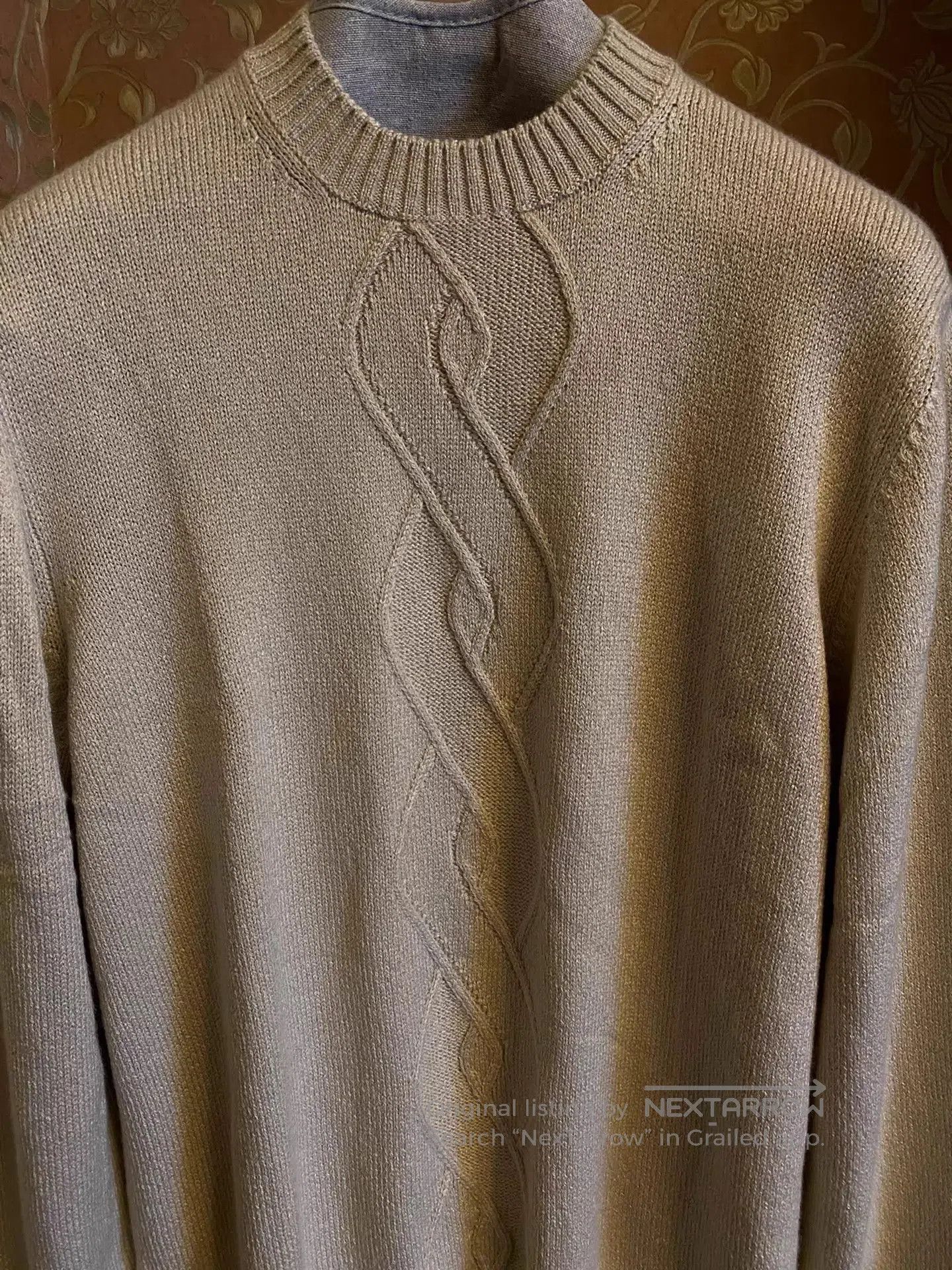 Loro Piana Beige Cable Knit Long Sleeve Sweater Size L. Size US L / EU 52-54 / 3 - 2 Thumbnail