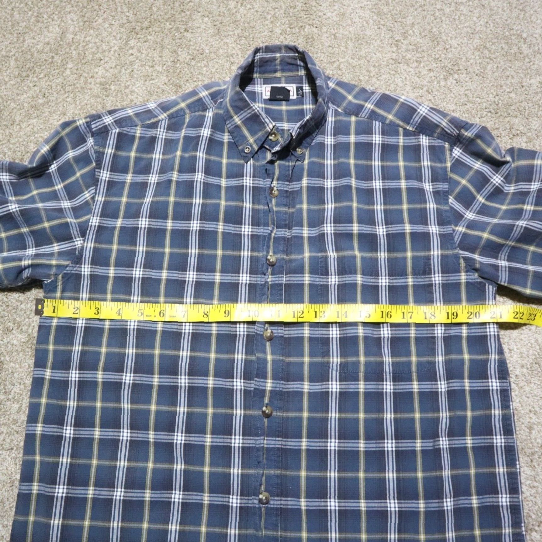 Vintage Nike Shirt Arizona Jean Co Blue Plaid Shirt Button Up Long Sleeve Adult Men Size S Small Size US S / EU 44-46 / 1 - 4 Thumbnail