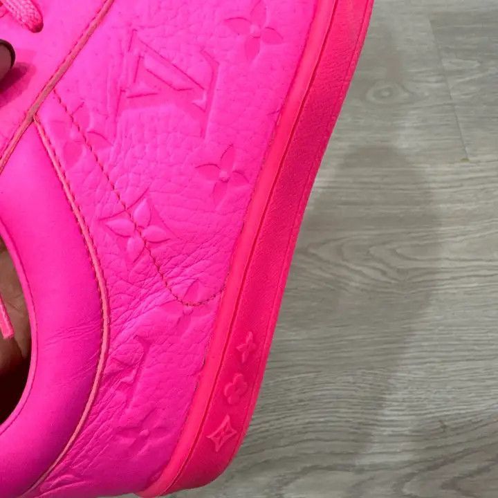 Louis Vuitton Louis Vuitton Pink Monogram Low-Top Sneakers -2508 Size US 9.5 / EU 42-43 - 5 Thumbnail