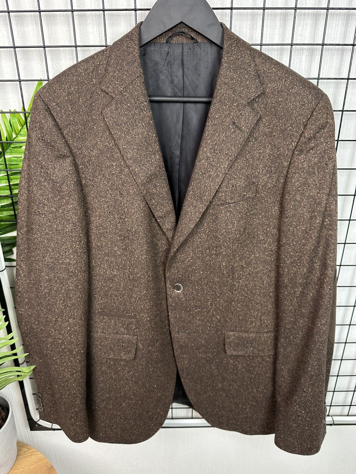 Hugo × Hugo Boss Hugo Boss luxury blazer jacket Men 40L size Brown L XL Size 40L - 4 Thumbnail