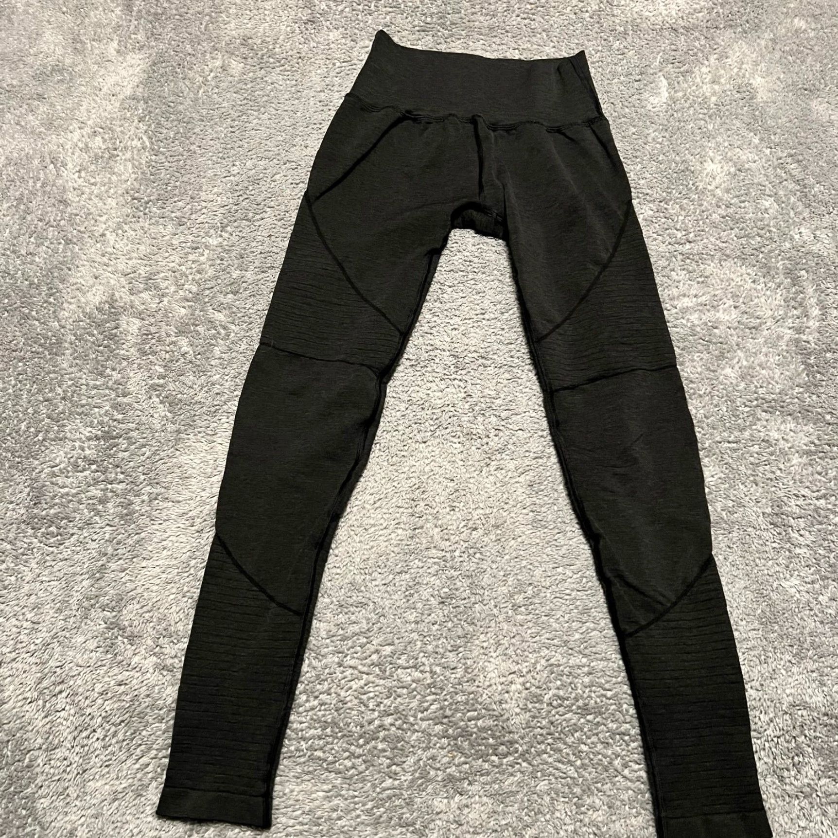 Vintage Alphalete Leggings Pants Womens Medium Gray Compression 7/8 Cropped Size 32" / US 10 / IT 46 - 3 Thumbnail