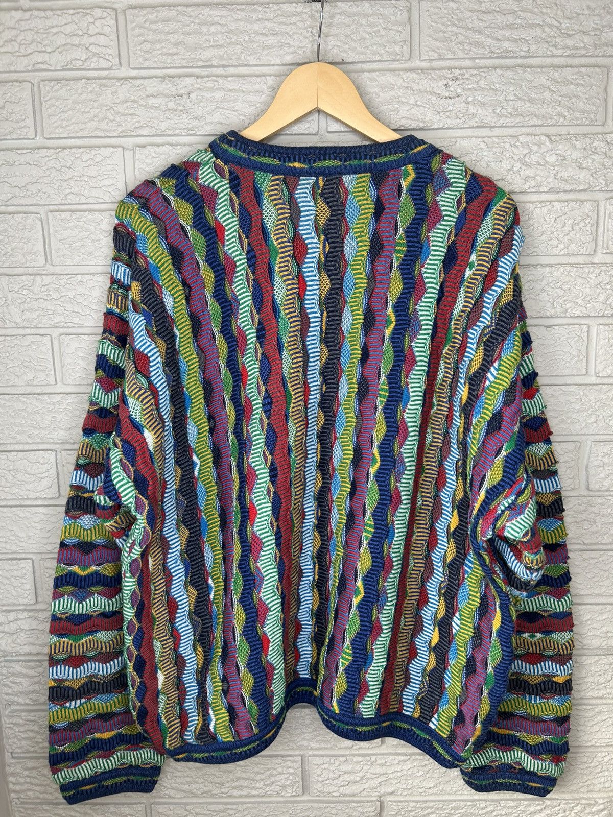 Tundra Vintage 90s Tundra 3D Coogi Style Knit Size US L / EU 52-54 / 3 - 8 Thumbnail