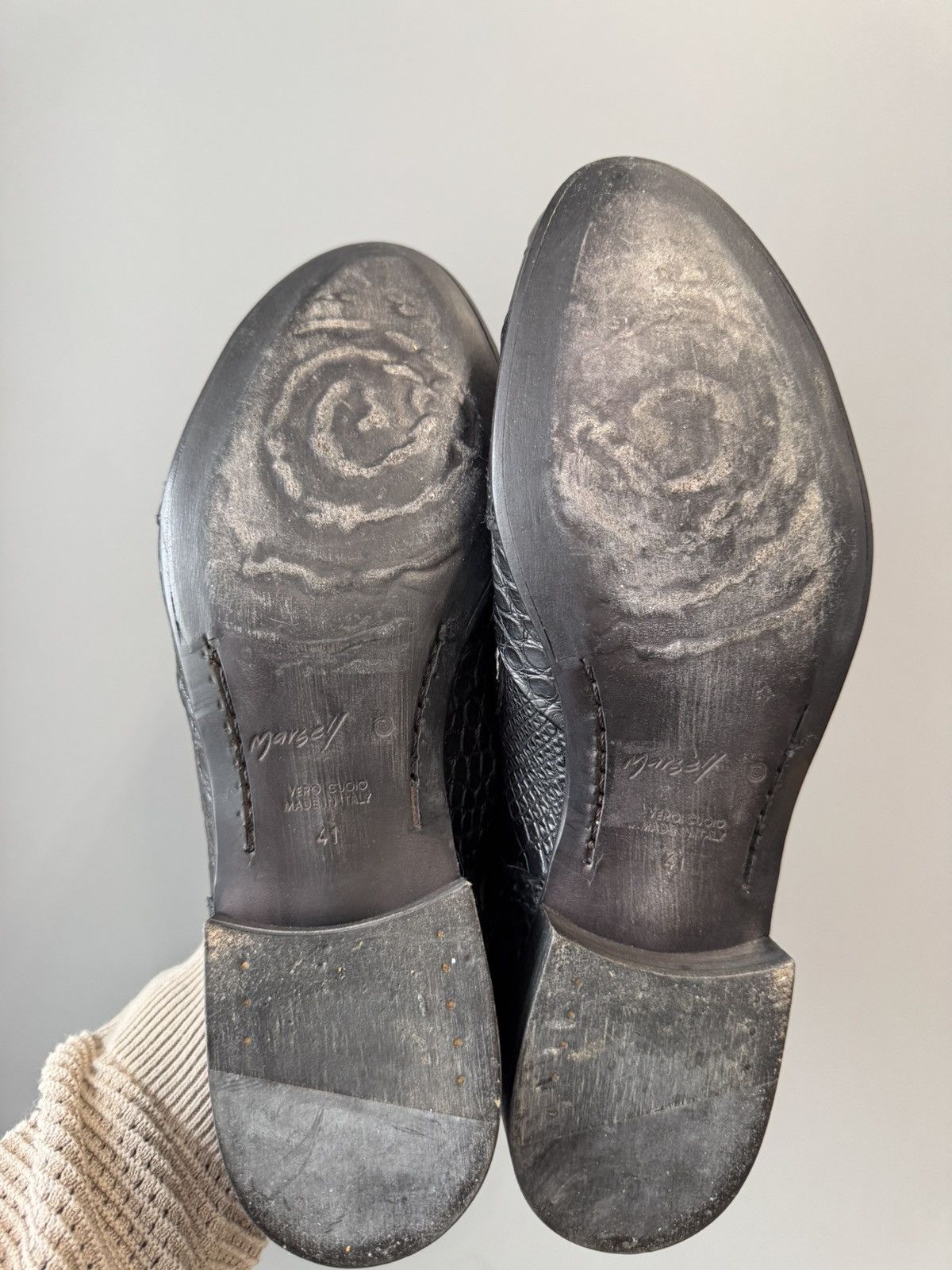 Marsell Marsell Formal Slip-Ons Black Crocodile Size US 8 / EU 41 - 5 Thumbnail