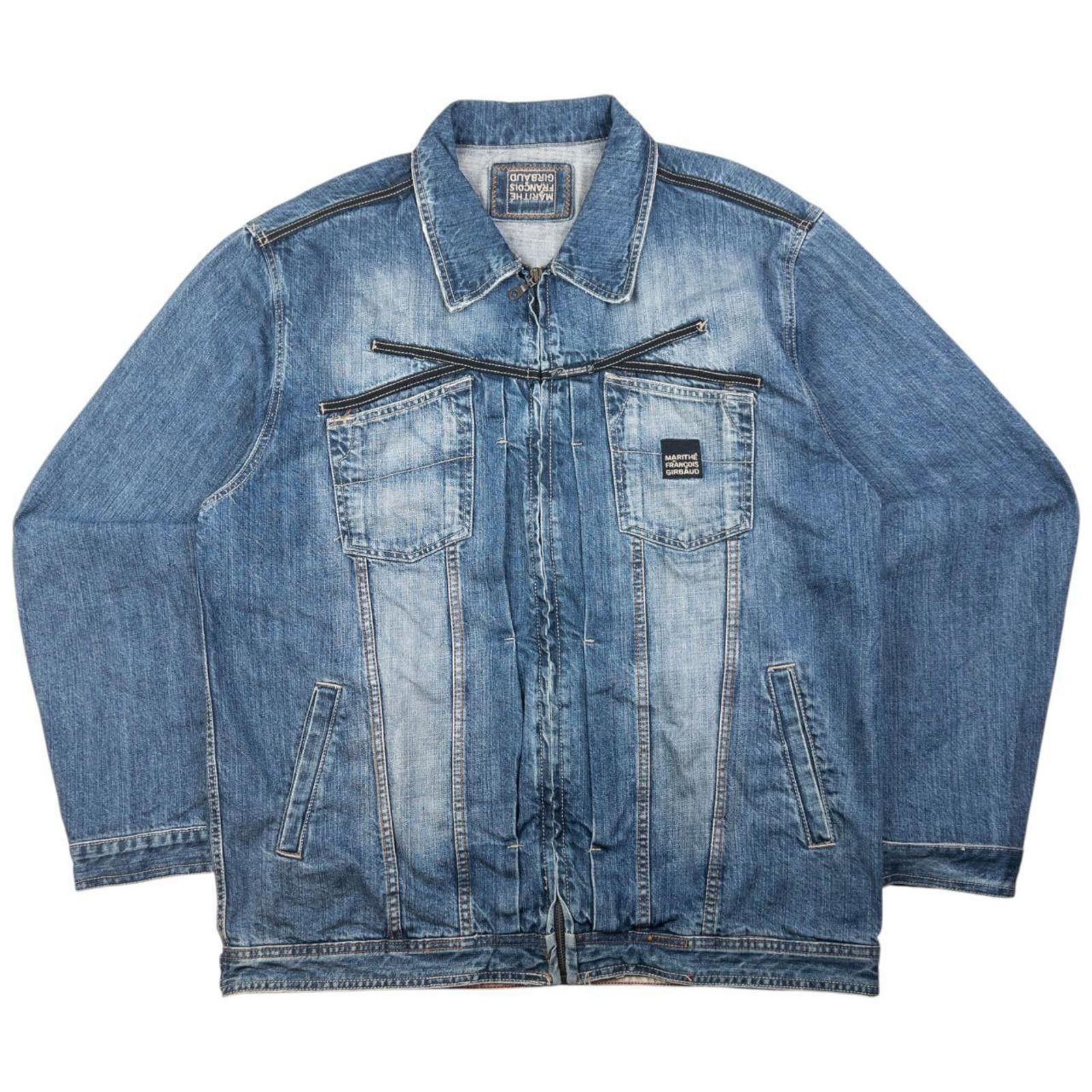 Marithe + Francois Girbaud Vintage Marithe + Francois Girbaud Zip Up Denim Jacket XXL Size US XXL / EU 58 / 5 - 1 Thumbnail
