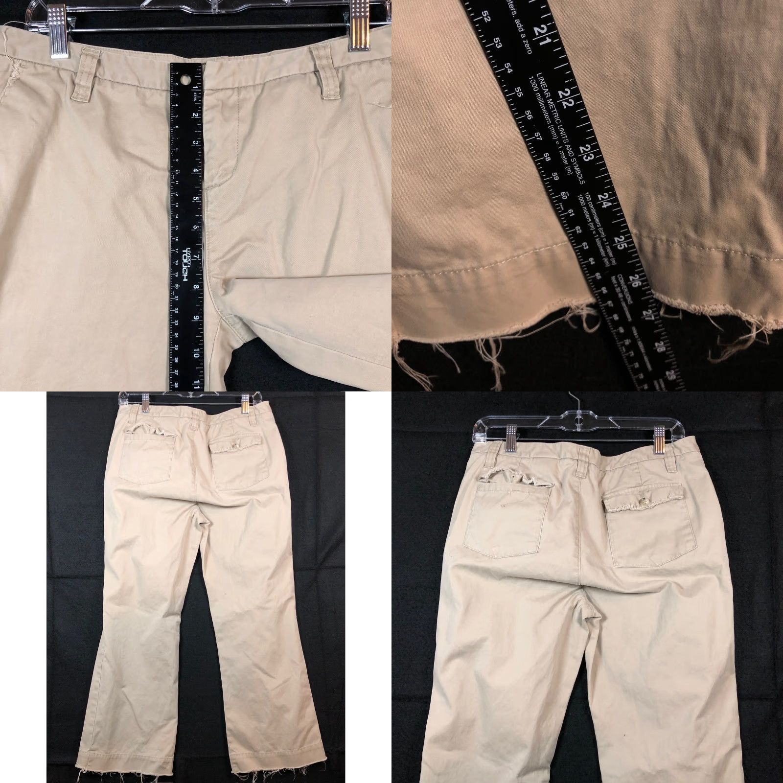 Eddie Bauer Eddie Bauer Womens Chinos Pants Tan Mid Rise Wide 100% Cotton Size 32" / US 10 / IT 46 - 8 Thumbnail