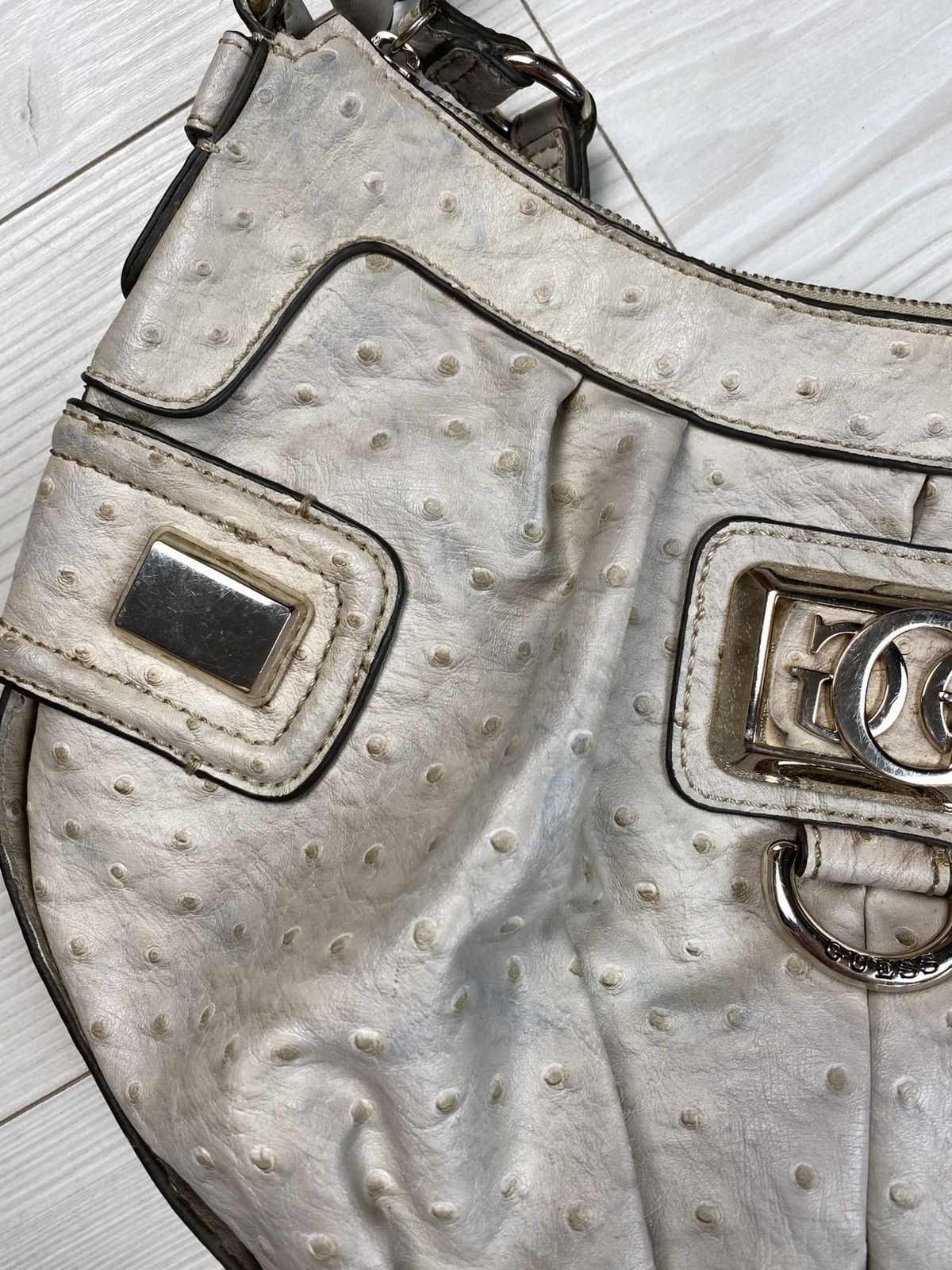 Guess Vintage Ostrich Leather Bag Guess Avant Garde style y2k Size ONE SIZE - 7 Thumbnail