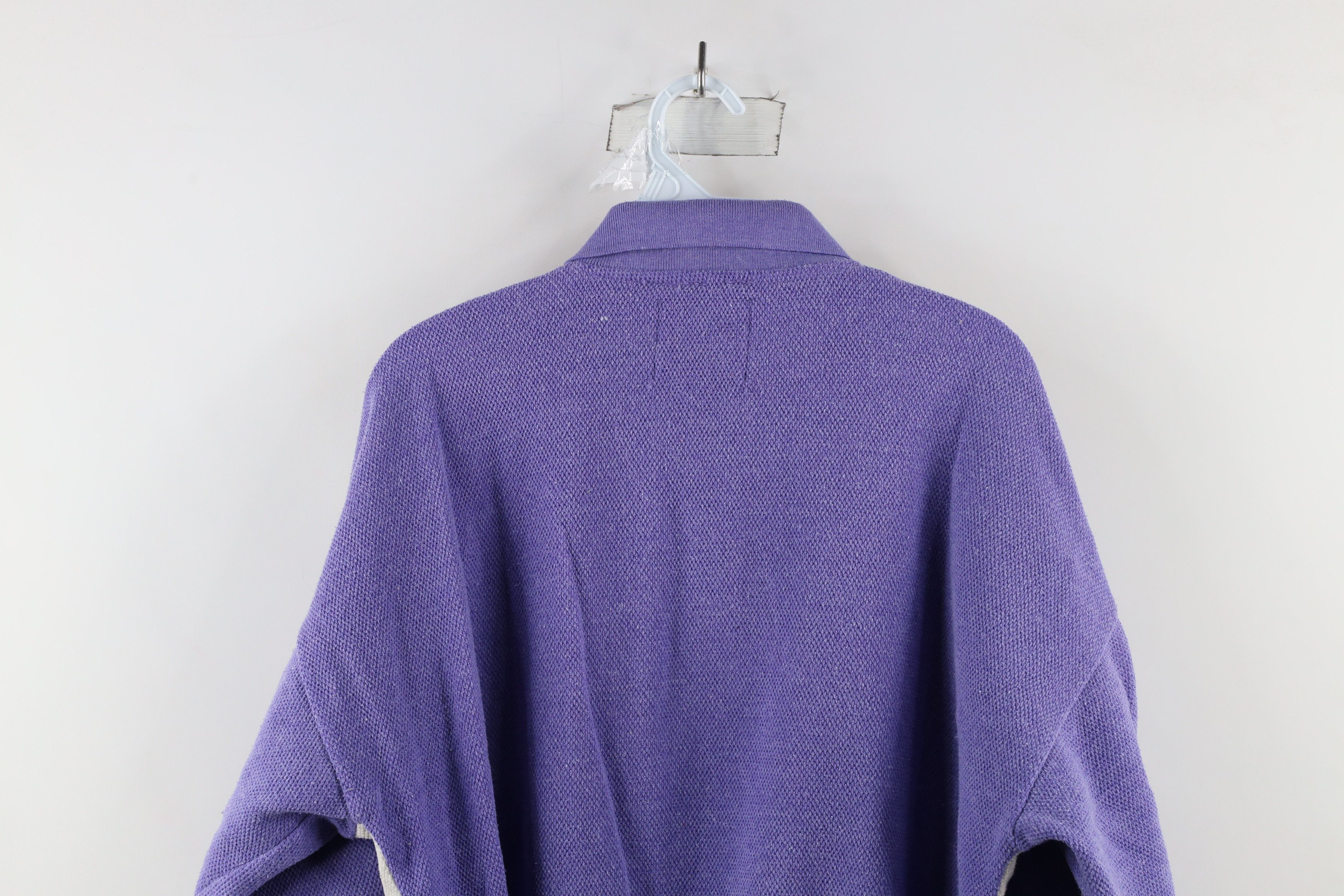 Vintage Vintage 90s Streetwear Knit Striped Pullover Polo Shirt Size US L / EU 52-54 / 3 - 9 Thumbnail