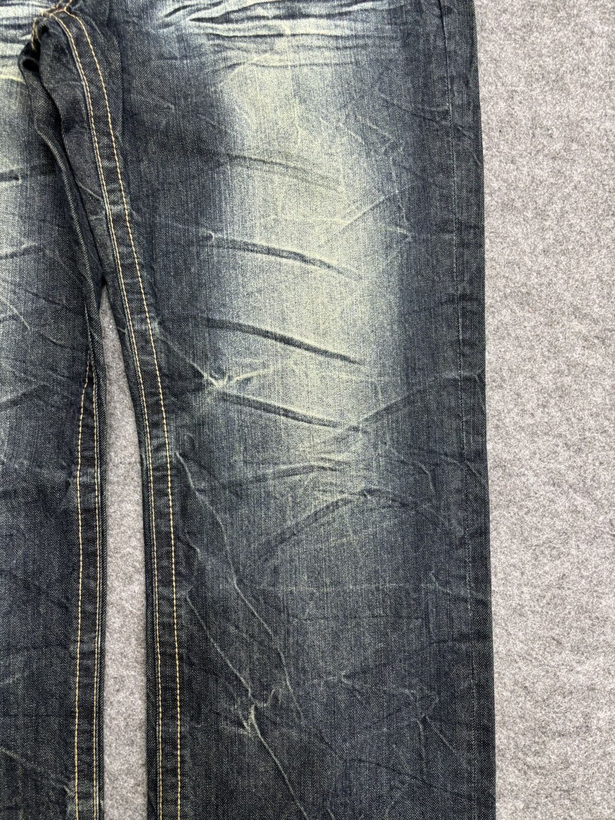 Japanese Brand 💥Insane Japan Fashion💥Daily Topics Loose Denim F512 Size US 36 / EU 52 - 6 Thumbnail