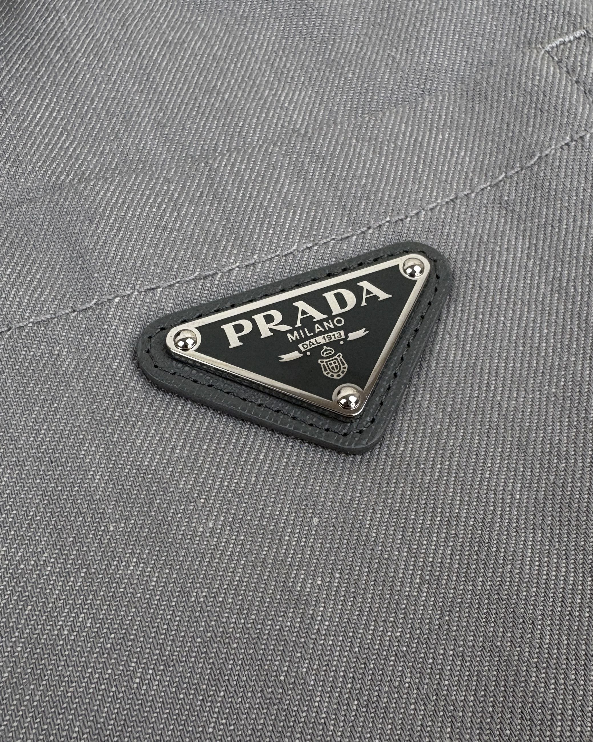 Prada 100% authentic mens PRADA cotton denim bomber jacket. XL Size US XL / EU 56 / 4 - 5 Thumbnail