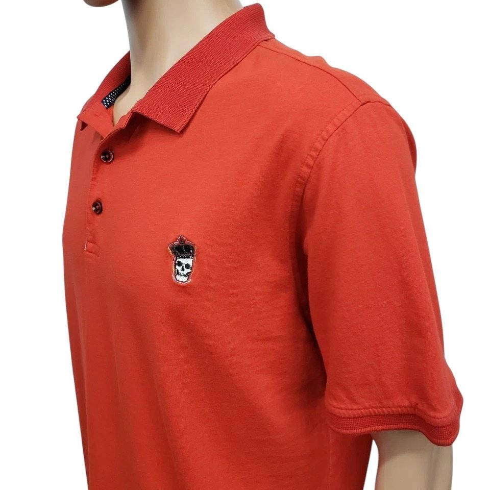 Robert Graham ROBERT GRAHAM Lucifer Polo XL Classic Fit Skull Embroidery Size US XL / EU 56 / 4 - 6 Thumbnail