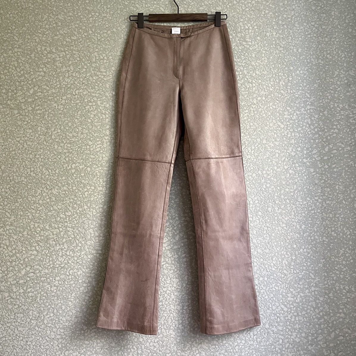 Burberry × Burberry Prorsum Roberto Menichetti AW00 Leather Trousers Size 27" / US 4 / IT 40 - 1 Thumbnail