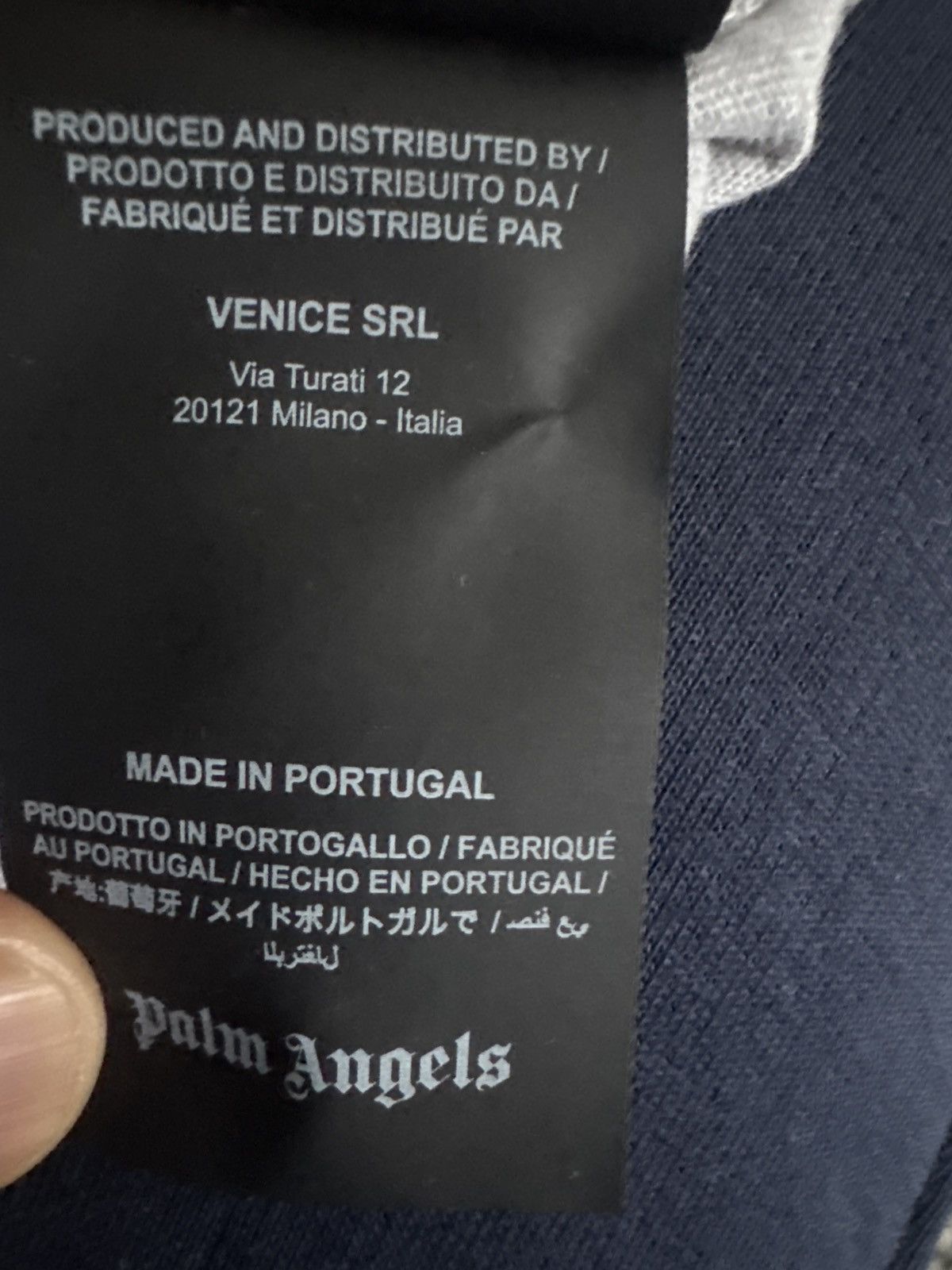 Palm Angels Grey Cotton T-shirt Size US L / EU 52-54 / 3 - 7 Thumbnail