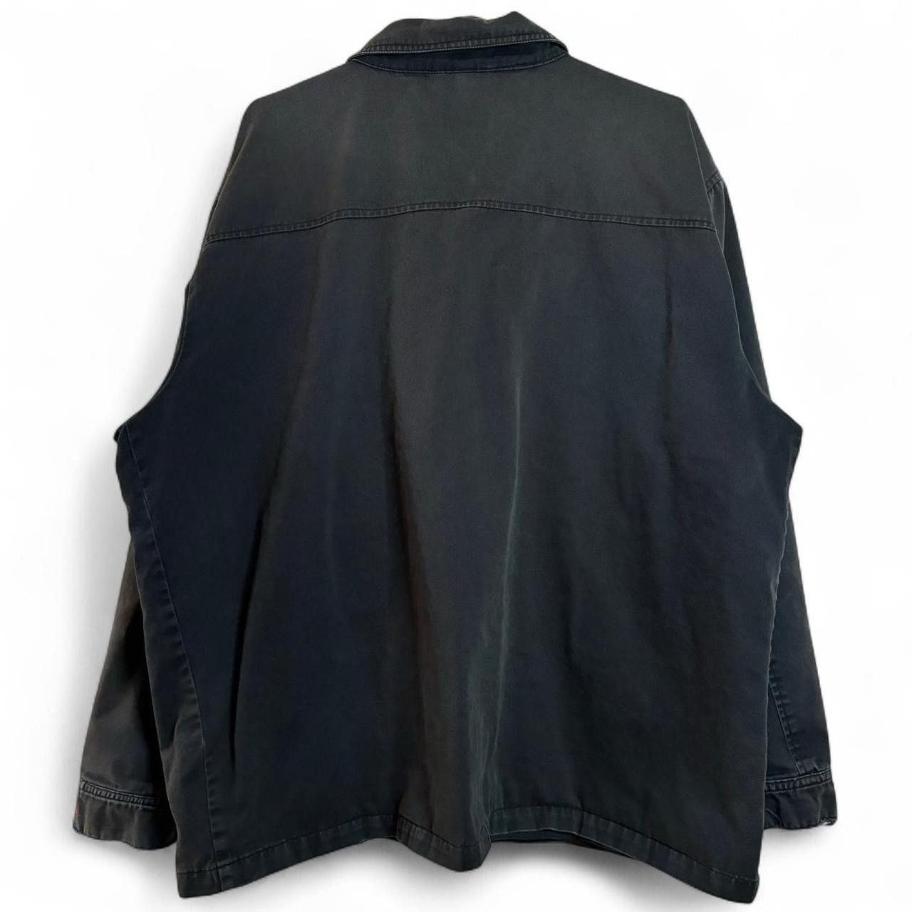 Tommy Hilfiger Vintage Tommy Hilfiger Faded Black Zip-Up Work Jacket Size US XL / EU 56 / 4 - 7 Thumbnail