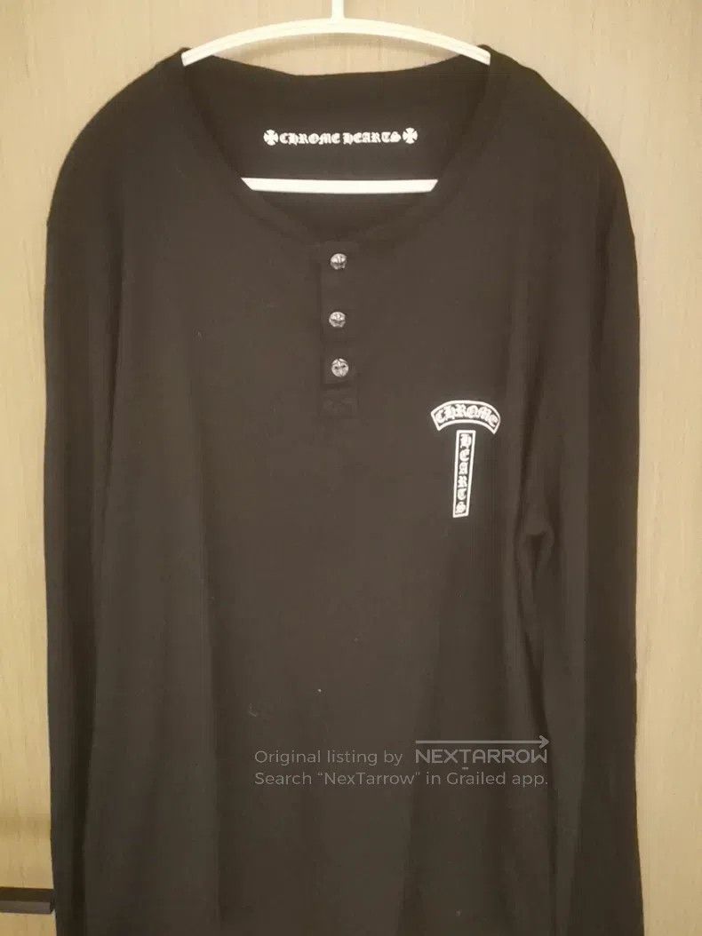 Chrome Hearts CHROME HEARTS Size L Black unicorn arm with three silver bu Size US L / EU 52-54 / 3 - 1 Thumbnail
