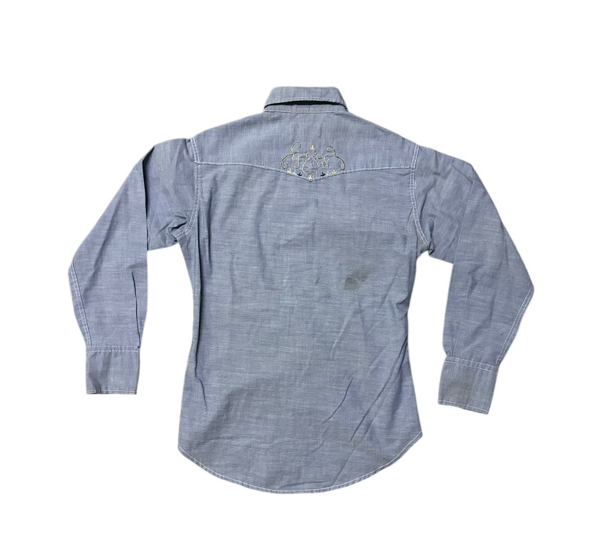Edwin Vintage 80s Edwin chambray shirt Size US S / EU 44-46 / 1 - 5 Thumbnail
