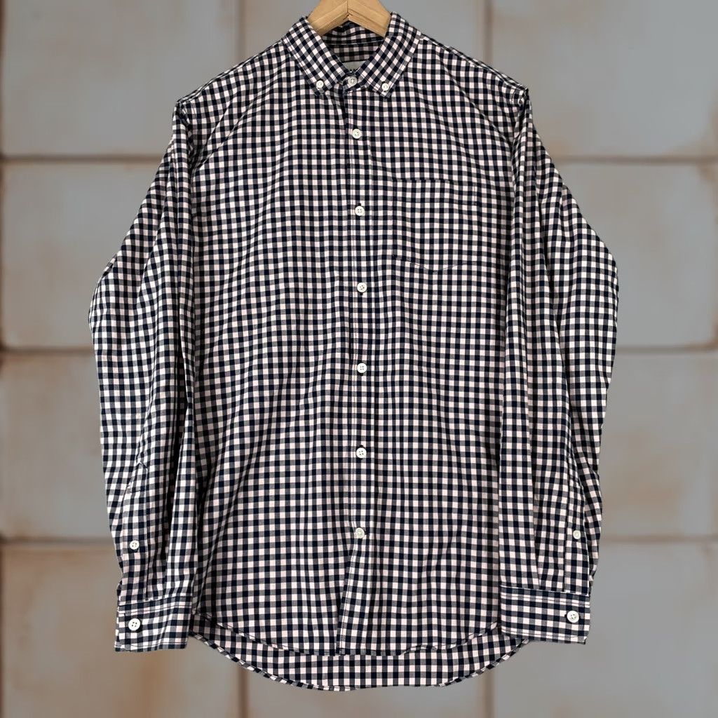 Frank And Oak Frank And Oak Button Down Shirt Mens Small Pink Gingham Checkered Cotton Casual Size US S / EU 44-46 / 1 - 1 Thumbnail