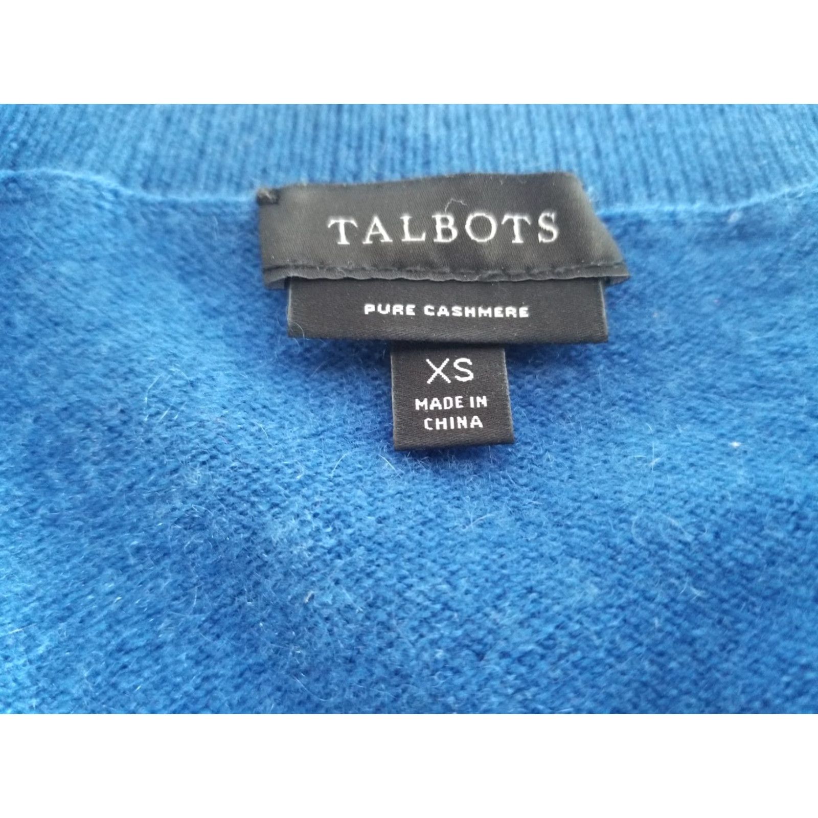 Talbots Talbots Sweater Woman XS Blue 100% Cashmere Pullover Long Sleeve See Pics Floral See Pics Soft See Pic Size XS / US 0-2 / IT 36-38 - 4 Thumbnail