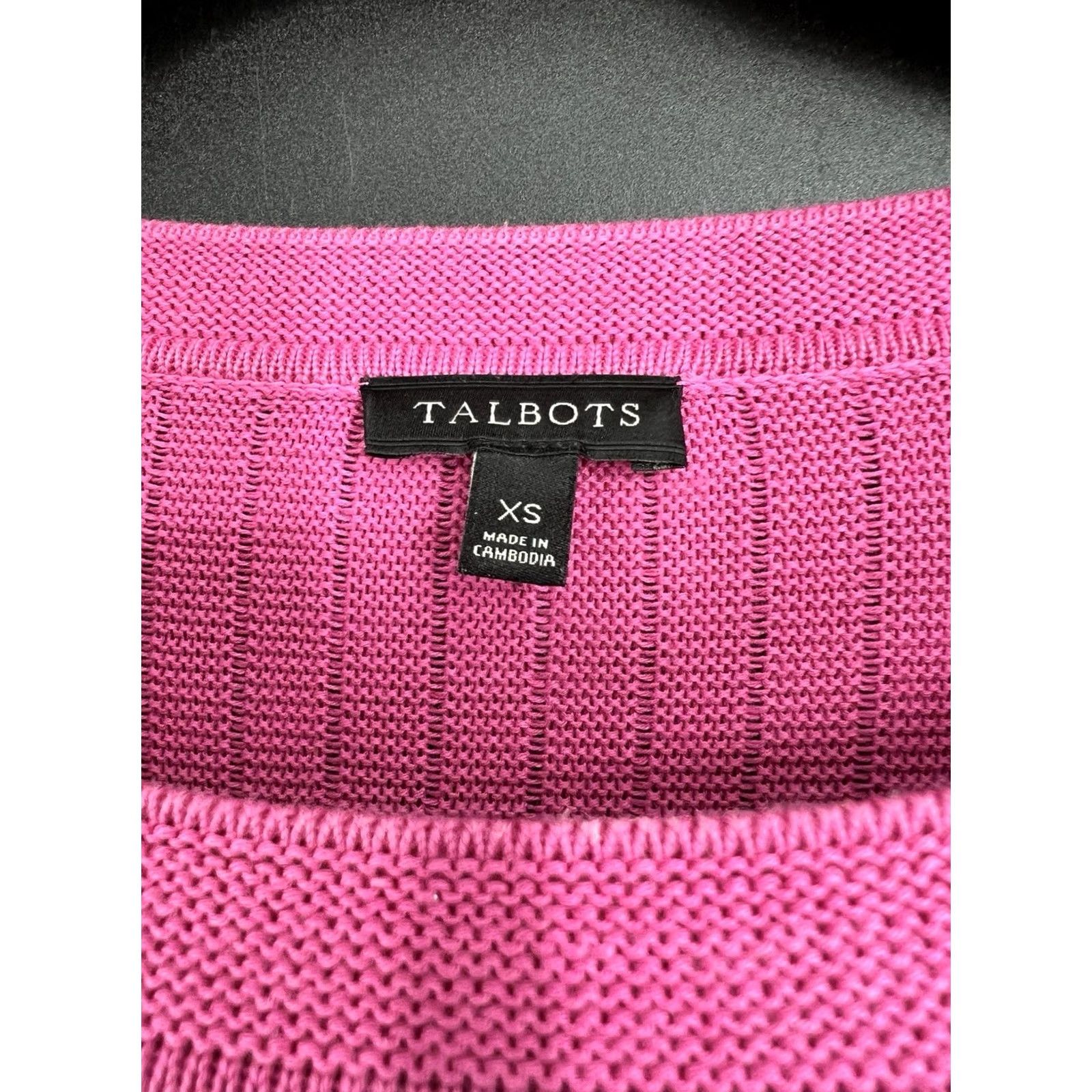 Talbots VINTAGE Talbots Sweater XS Pink Tunic Long Sleeve Button Oversized Womens Size XS / US 0-2 / IT 36-38 - 3 Thumbnail