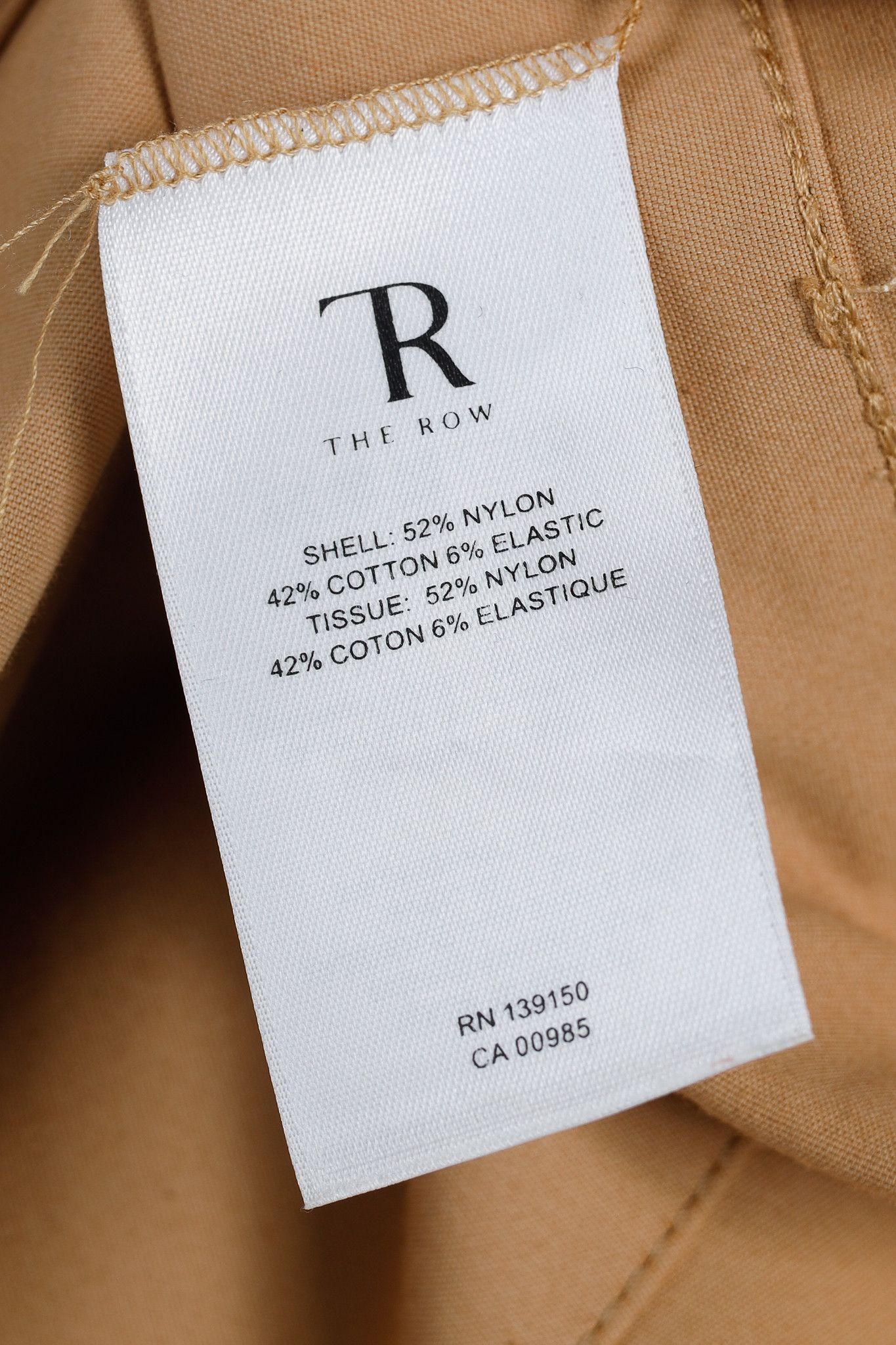 The Row The Row Camel Pull-On Stretch Trousers Size 30" / US 8 / IT 44 - 7 Thumbnail