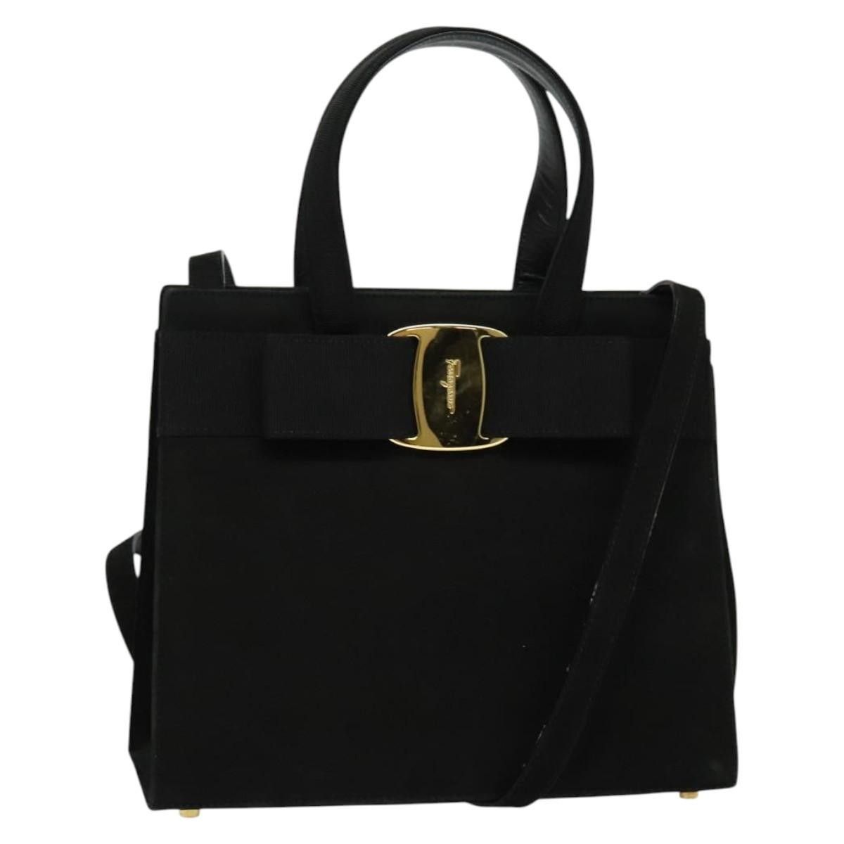 Salvatore Ferragamo Salvatore Ferragamo Convertible Vara Bow Tote Suede Size ONE SIZE - 1 Thumbnail