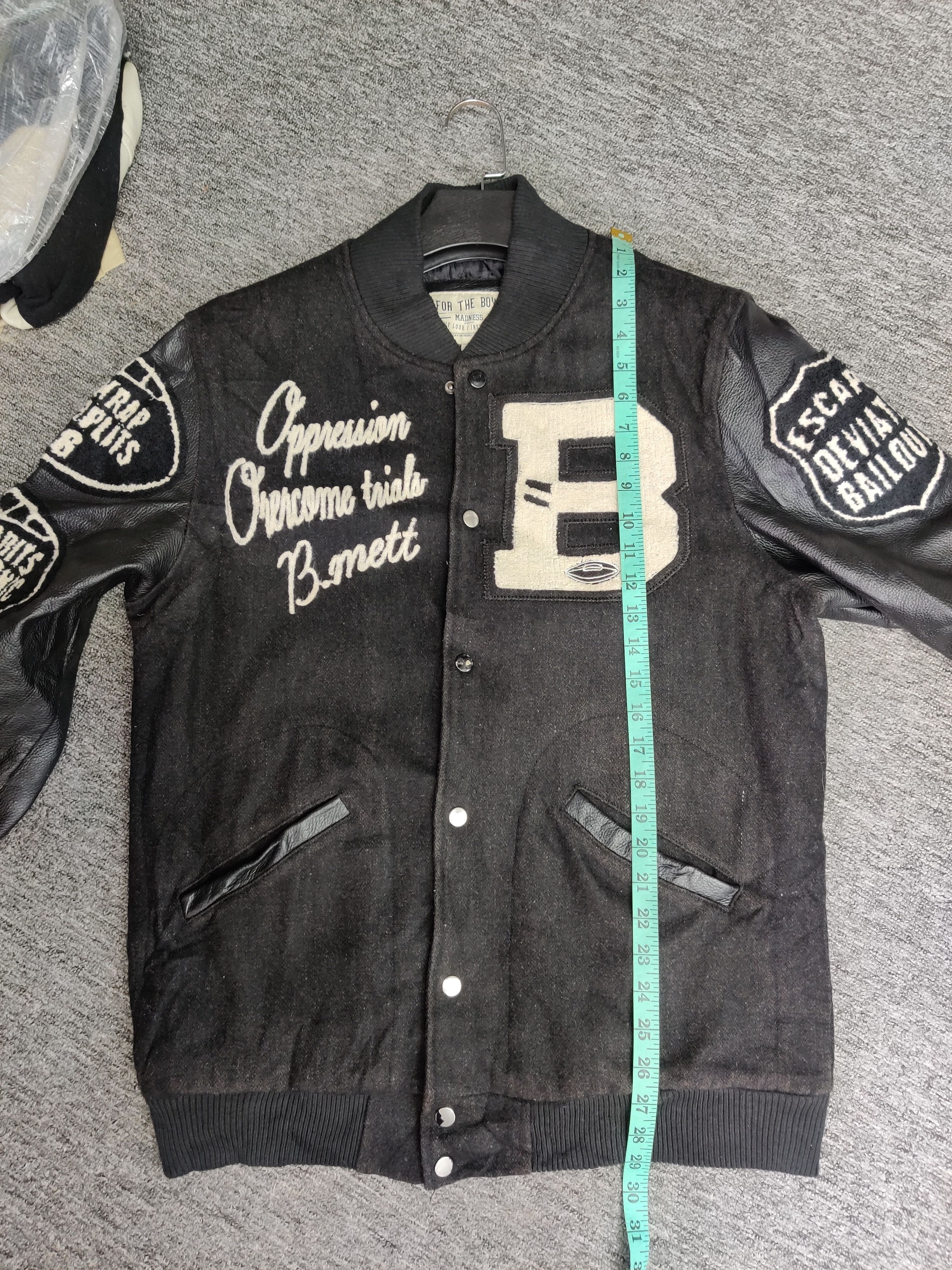 Madness Vintage Madness Wool Varsity Leather Jacket Size US XL / EU 56 / 4 - 14 Thumbnail