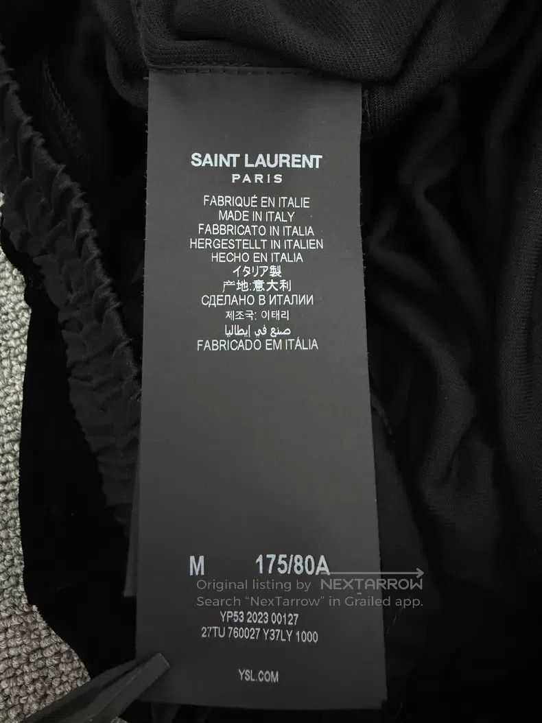 Saint Laurent Paris Saint Laurent Paris size M Black Velvet Wide Leg Trousers Size US 27 - 6 Thumbnail