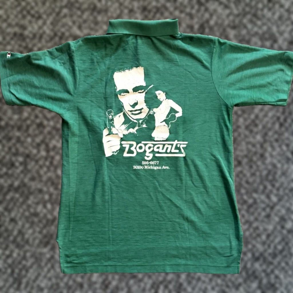 Champion VINTAGE Champion 80s Polo Shirt L Green MSU Spartans Bogart’s Lounge Gentlemen’s Club Mens Size US L / EU 52-54 / 3 - 1 Thumbnail