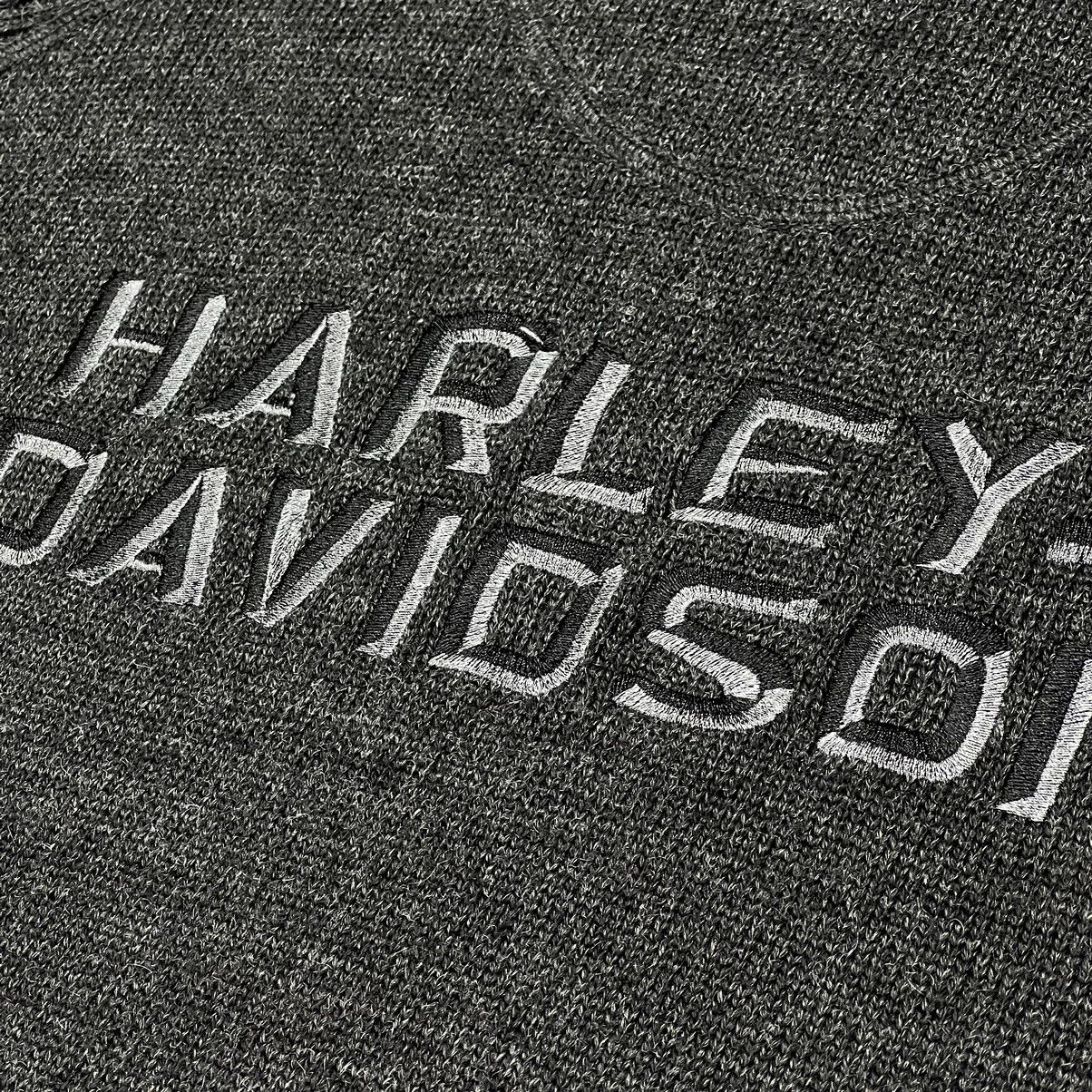 Harley Davidson Harley Davidson Sweater Grey Wool Knit Crewneck Logo Biker Size US XL / EU 56 / 4 - 11 Thumbnail