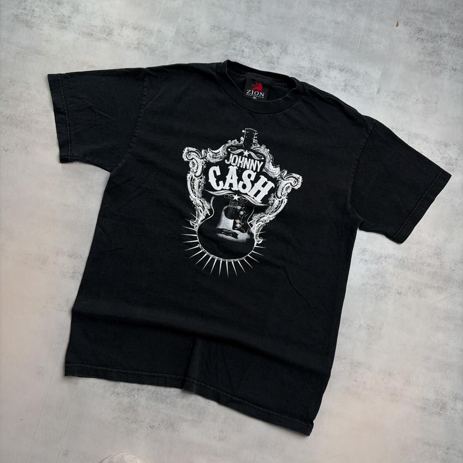 Other Vintage Johnny Cash Grunge Western Band T-Shirt Size US M / EU 48-50 / 2 - 2 Thumbnail