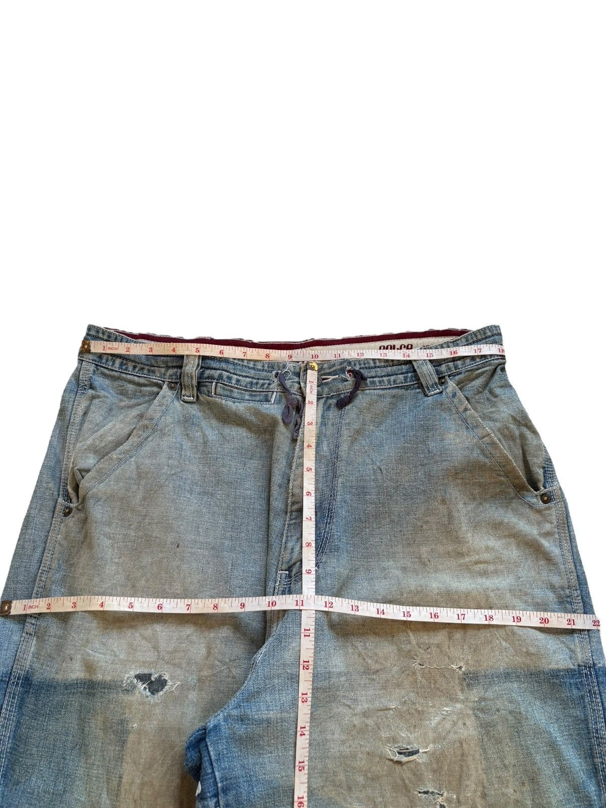 Enyce × Japanese Brand Vintage Japanese Brand Mud Wash Distress Rip Wide Leg Jean Size US 36 / EU 52 - 12 Thumbnail