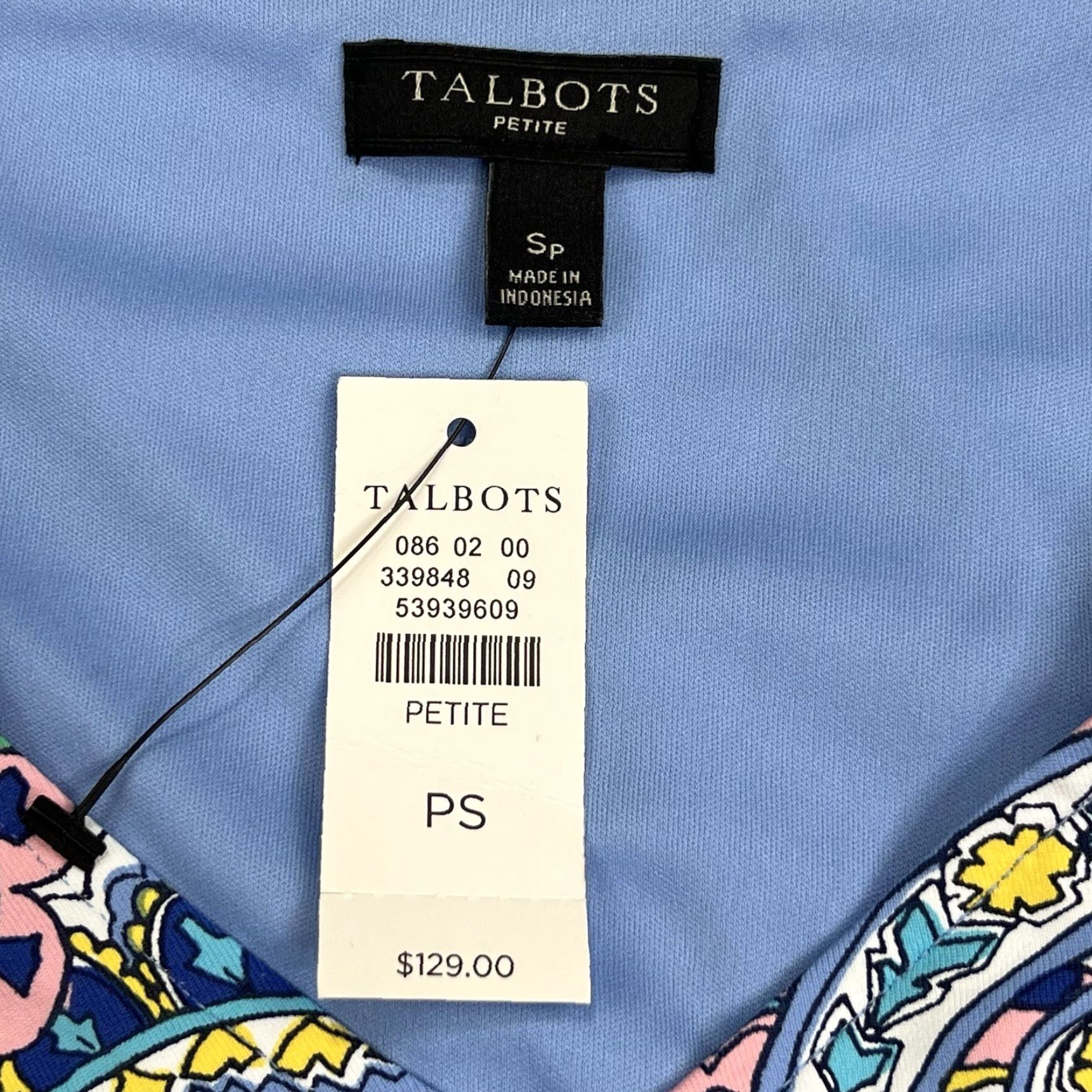 Talbots VINTAGE? No — Talbots Shift Dress Women’s Petite Small SP Faux Wrap Paisley Floral Print NWT Blue Yellow Green Pink NWT Size S / US 4 / IT 40 - 4 Thumbnail
