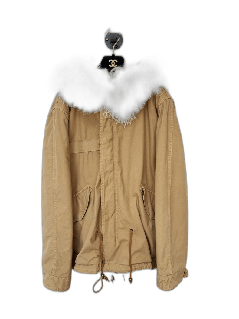 Moncler Mr&Mrs Fur Coat with Hooded Collar Size XS / US 0-2 / IT 36-38 - 1 Thumbnail