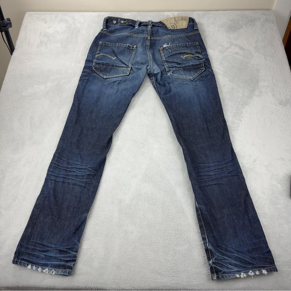 G-Star G-Star Raw Men's Size 34x33 3301 Distressed Blue Washed Jea Size US 34 / EU 50 - 5 Thumbnail