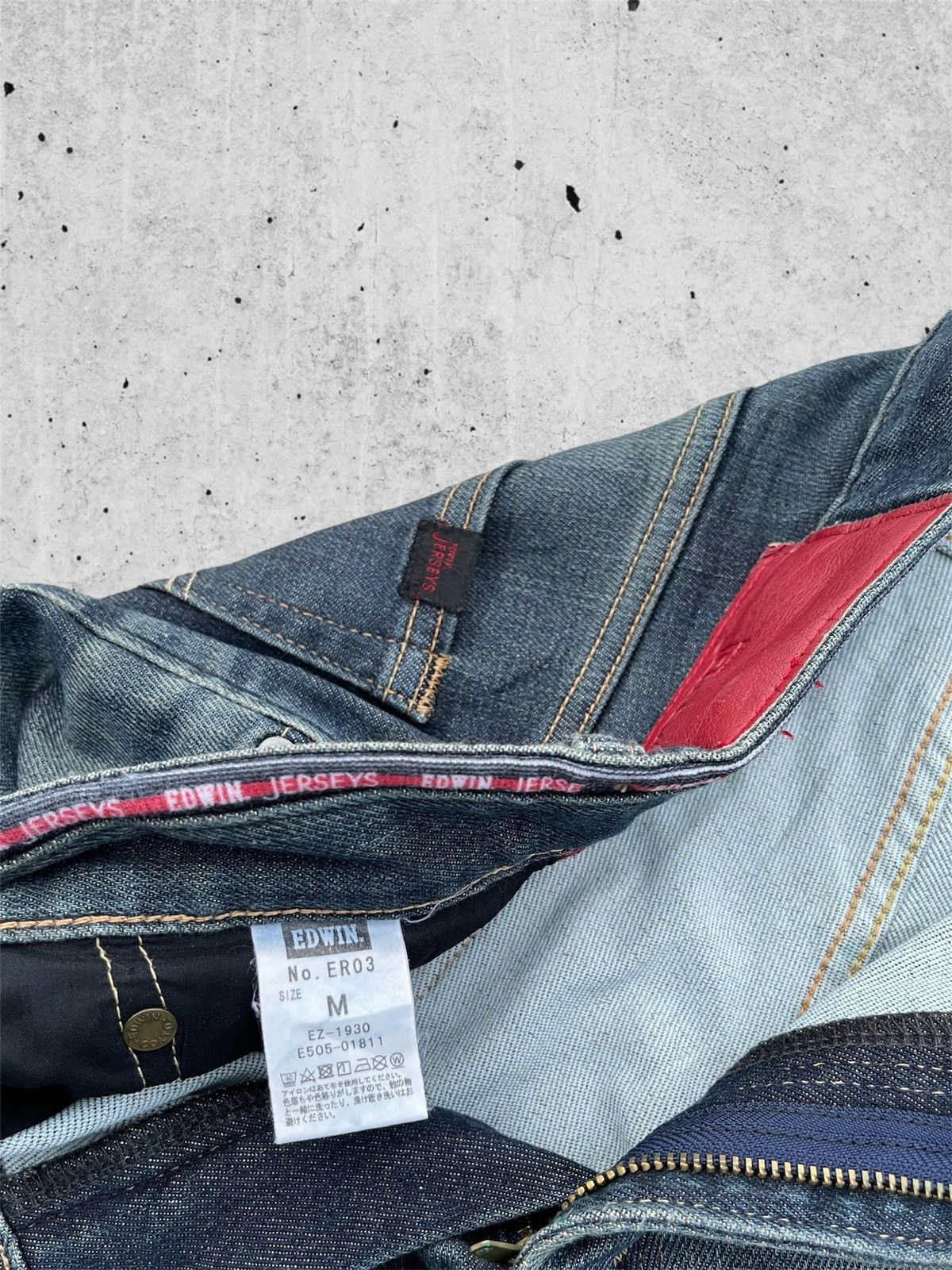 Edwin 🔥 Edwin Jersey Distressed Denim Streetwear W34🔥 Size US 34 / EU 50 - 7 Thumbnail