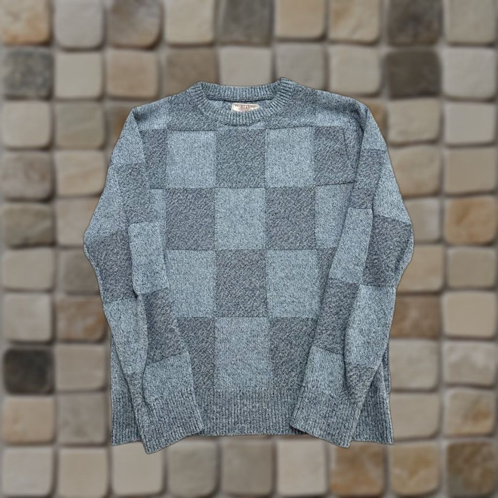 Wallace & Barnes Wallace & Barnes Sweater Mens Small Blue Cotton Blend Knit Pullover Size US S / EU 44-46 / 1 - 1 Thumbnail